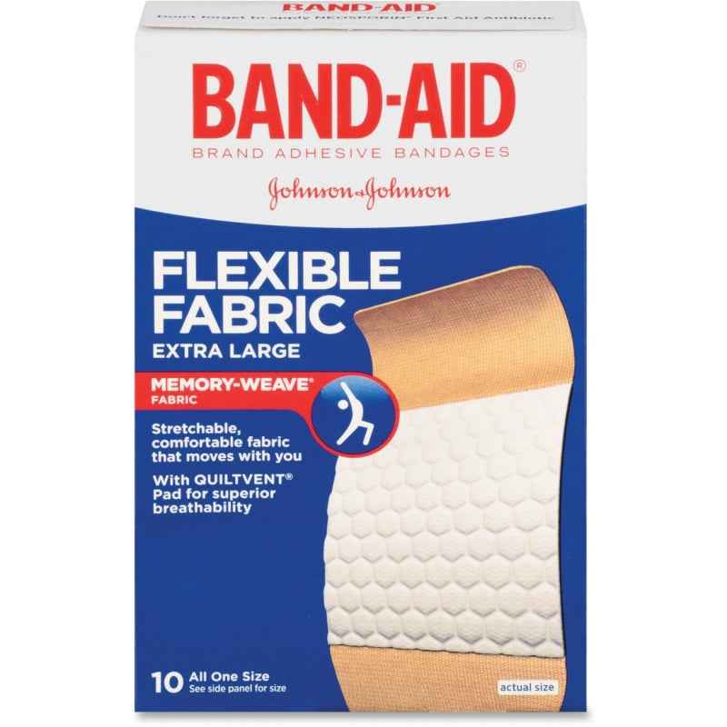 Band-Aid Flexible Fabric Bandages 10 Ea Box