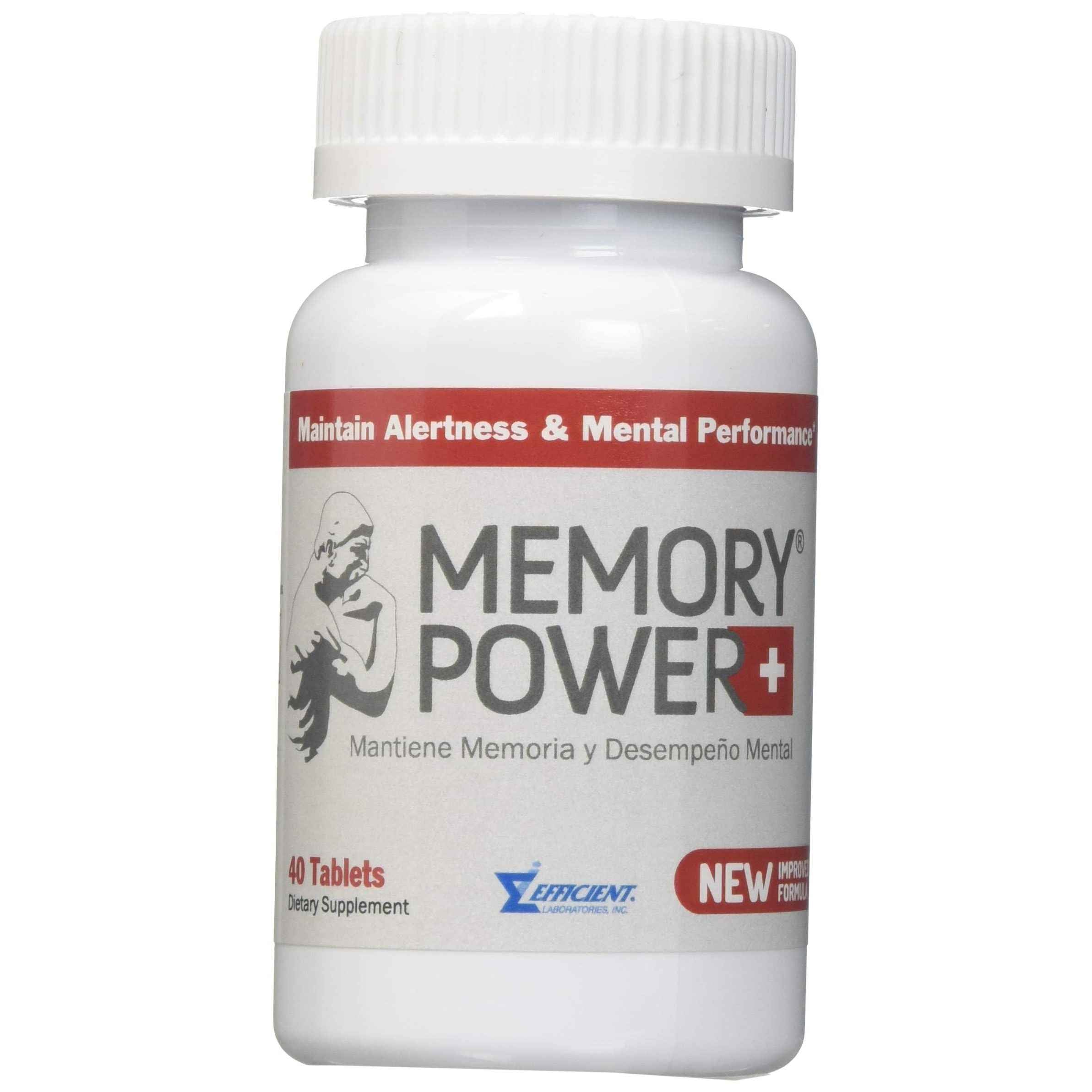 Memory Power Plus, Brain Health & Memory Support Supplement, 40 Tablets
