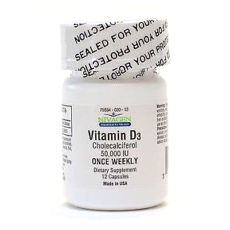 Nivagen® Vitamin D3 (50,000IU) – High Potency Cholecalciferol - DestGlow