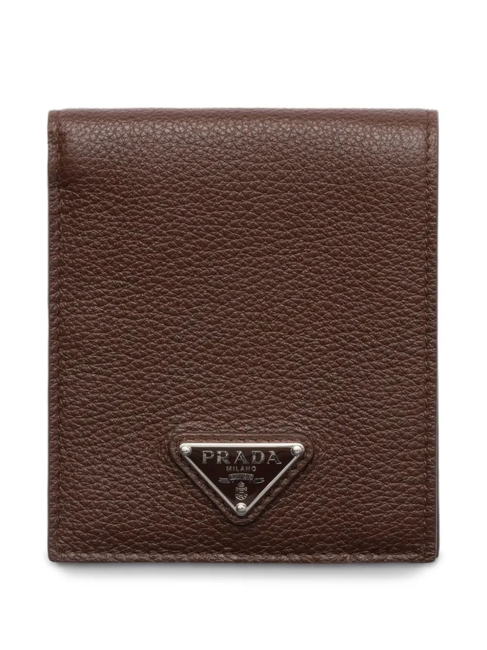 Prada Men Grained Leather Bi-Fold Wallet by Luosophy