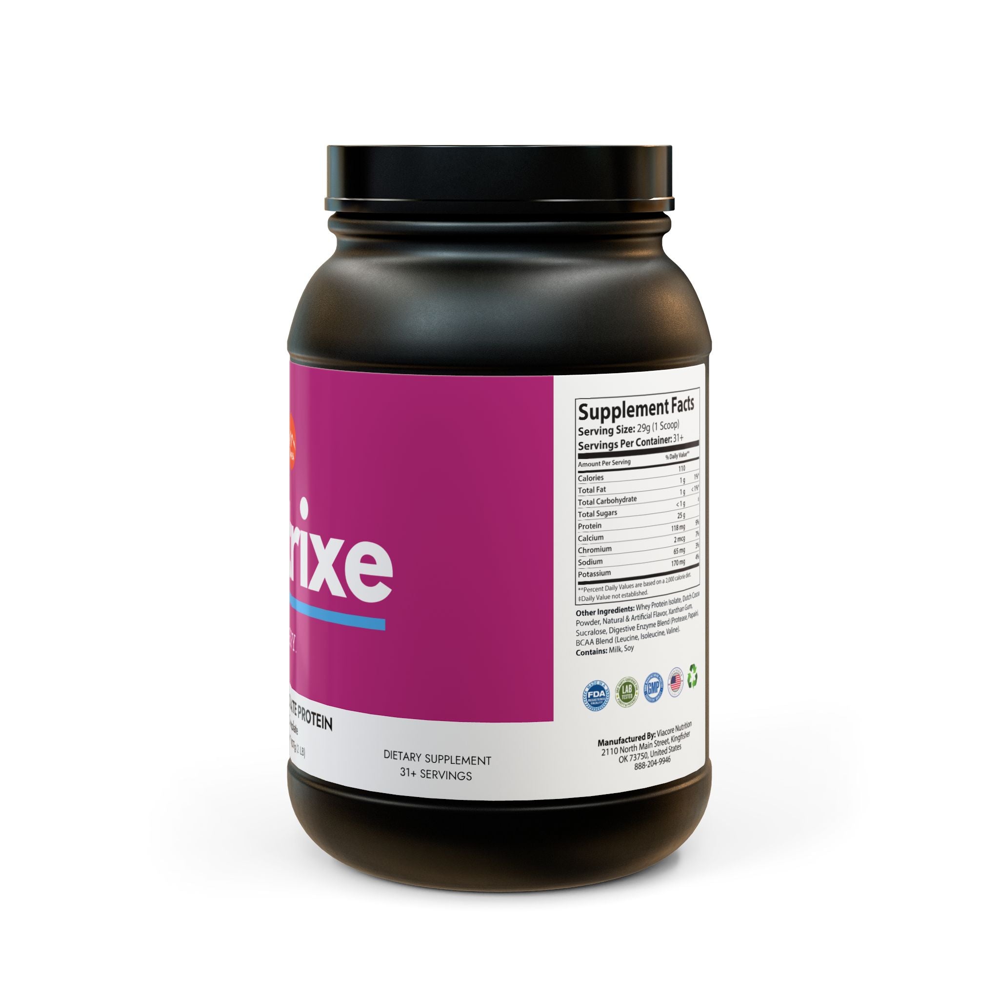 Nutrixe Whey Isolate Protein Supplement 2lb by Spee24, LLC