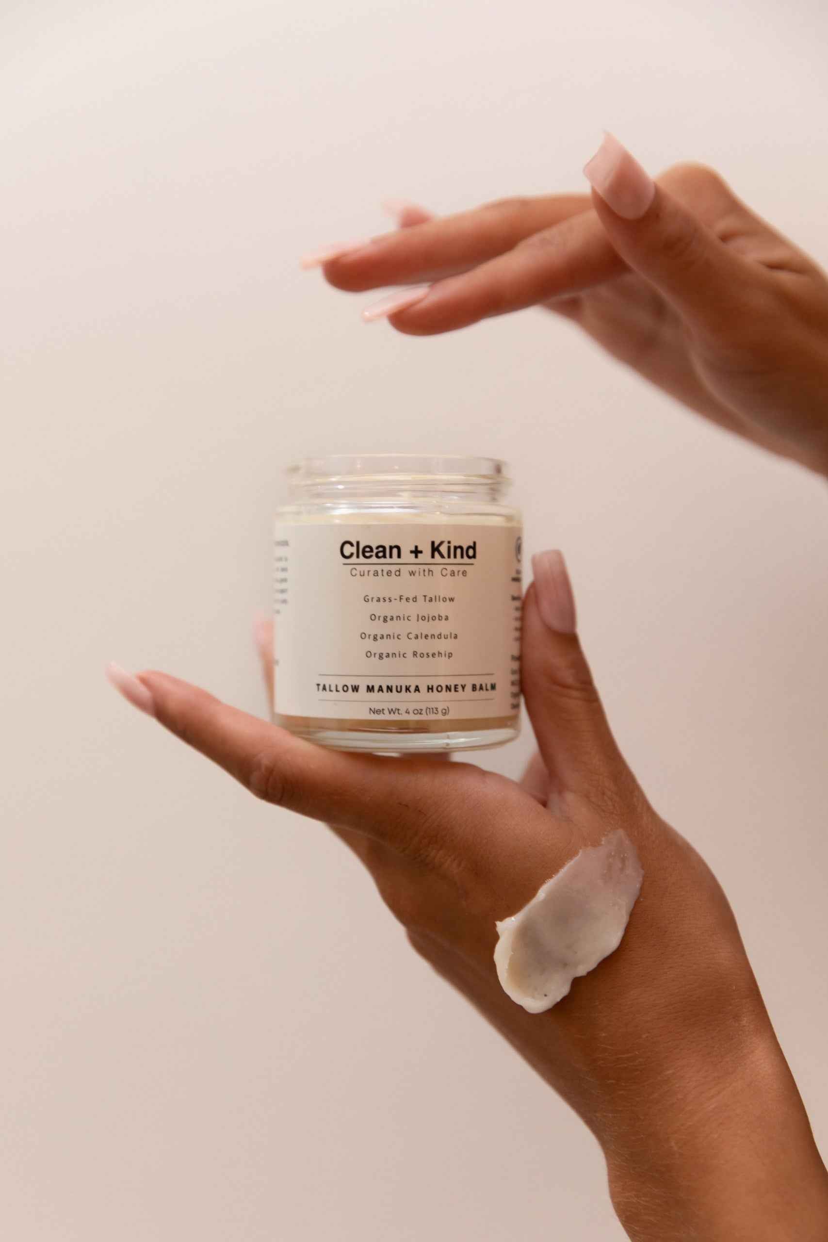 Whipped Tallow Honey Balm by Clean + Kind