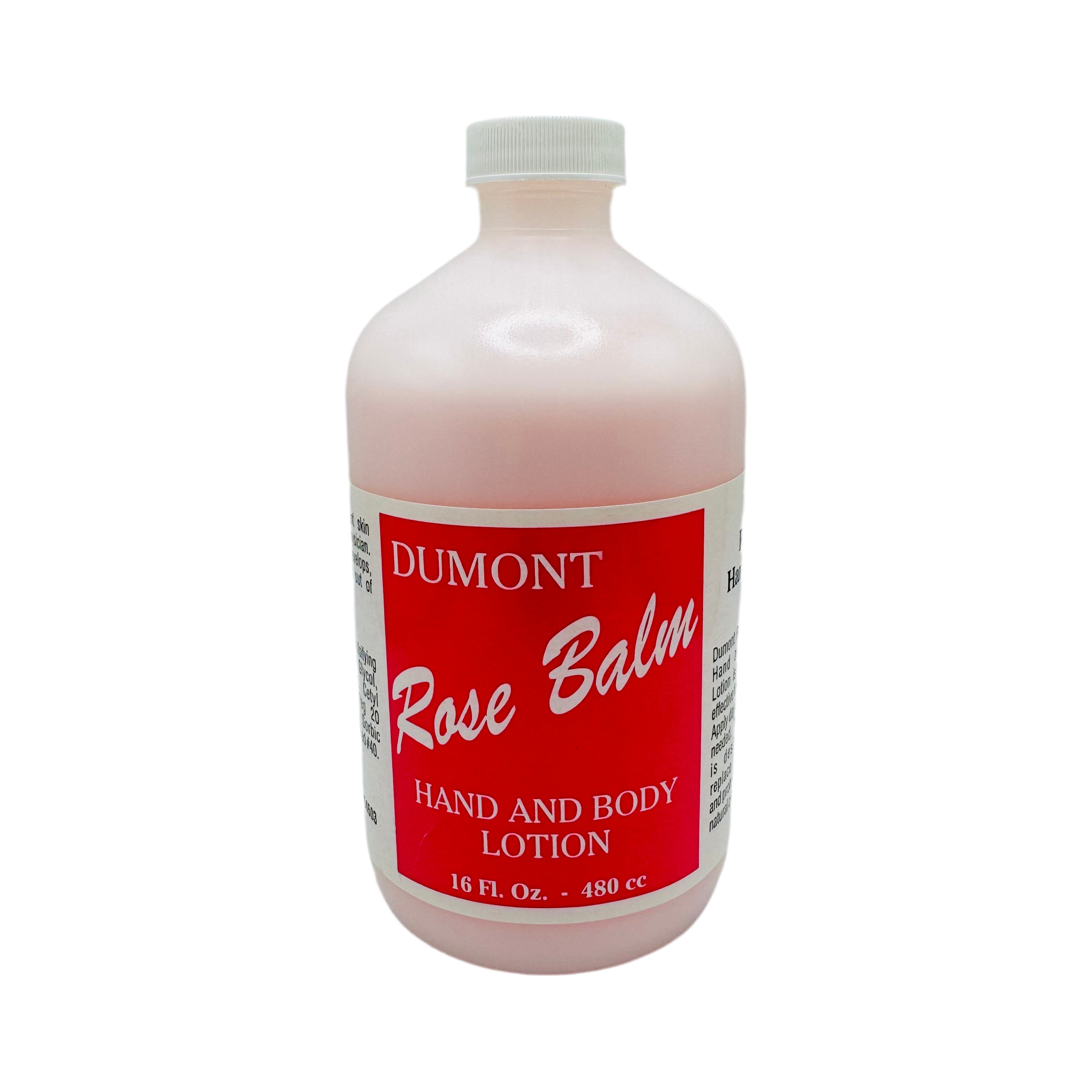 Dumont Rose Balm Hand and Body Lotion 16 Oz by Pasteur Pharmacy