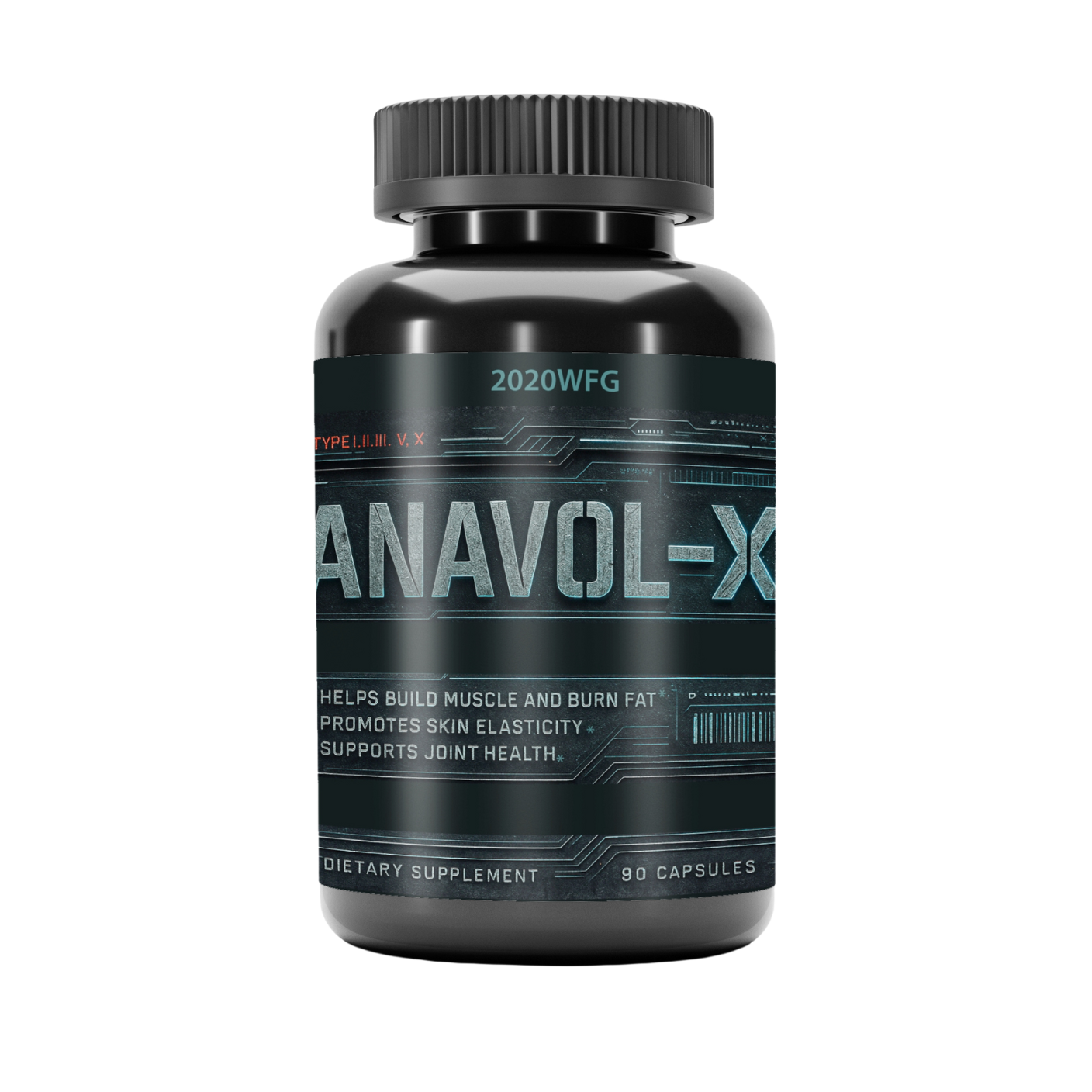 ANAVOL-X | Multi-Collagen Muscle, Fat & Joint Hybrid – 90 Capsules by 2020WFG