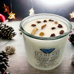 Rocks Candle - Holiday Vibes (Wood Wick Mookaite Gemstone Soy Candle)