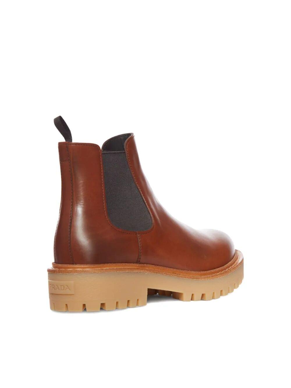 Prada Men Leather Chelsea Boots DestGlow