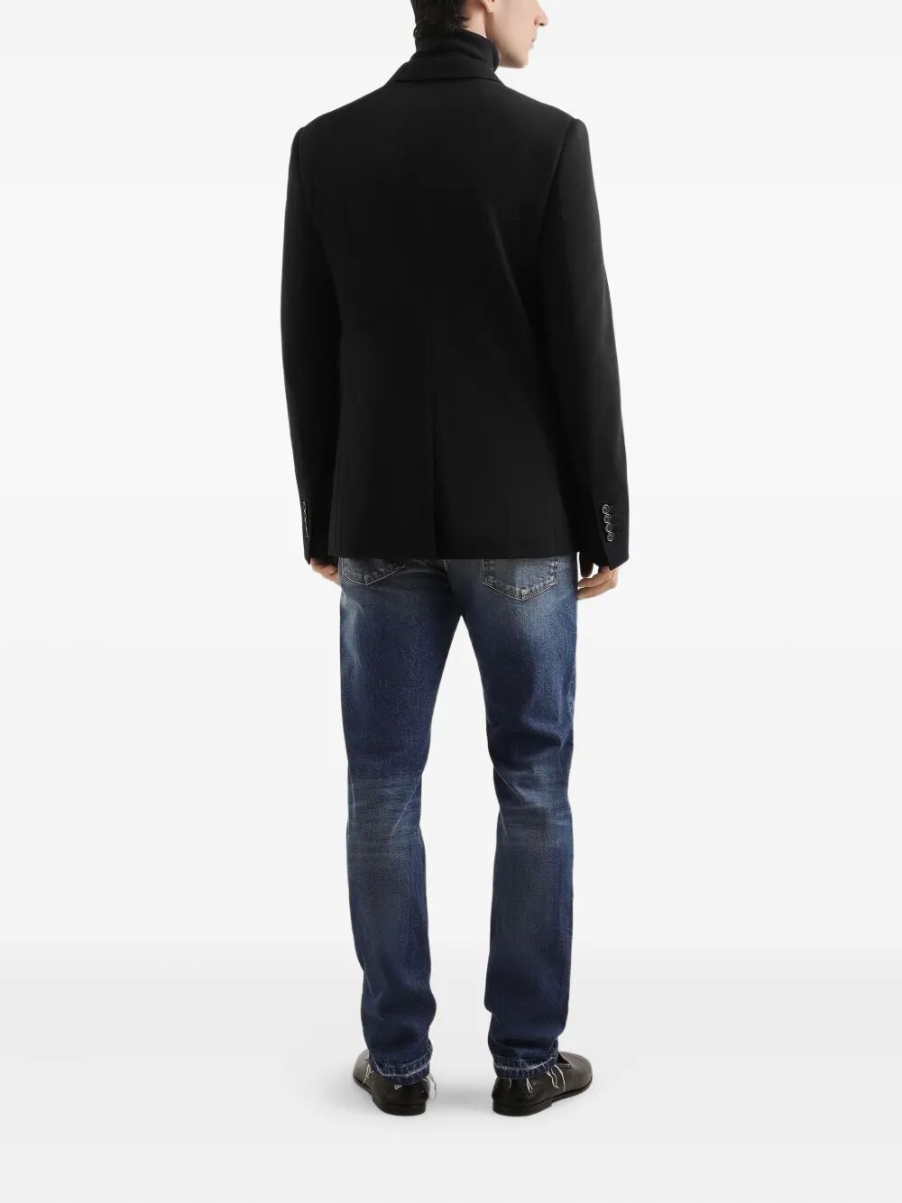 Dolce & Gabbana Men Double-Breasted Wool Blazer by Luosophy