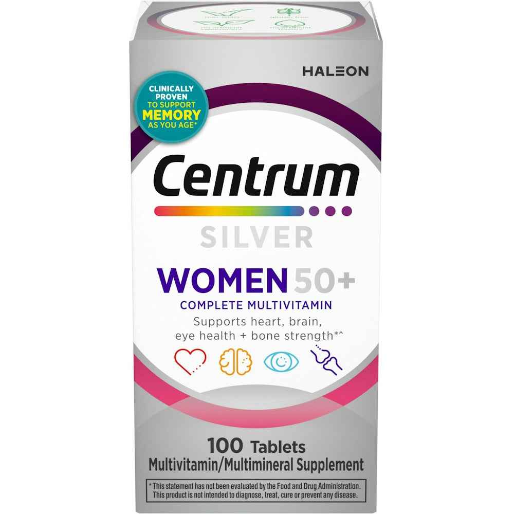 Centrum Silver Women 50 + Multivitamin Tablets 100Ct - DestGlow
