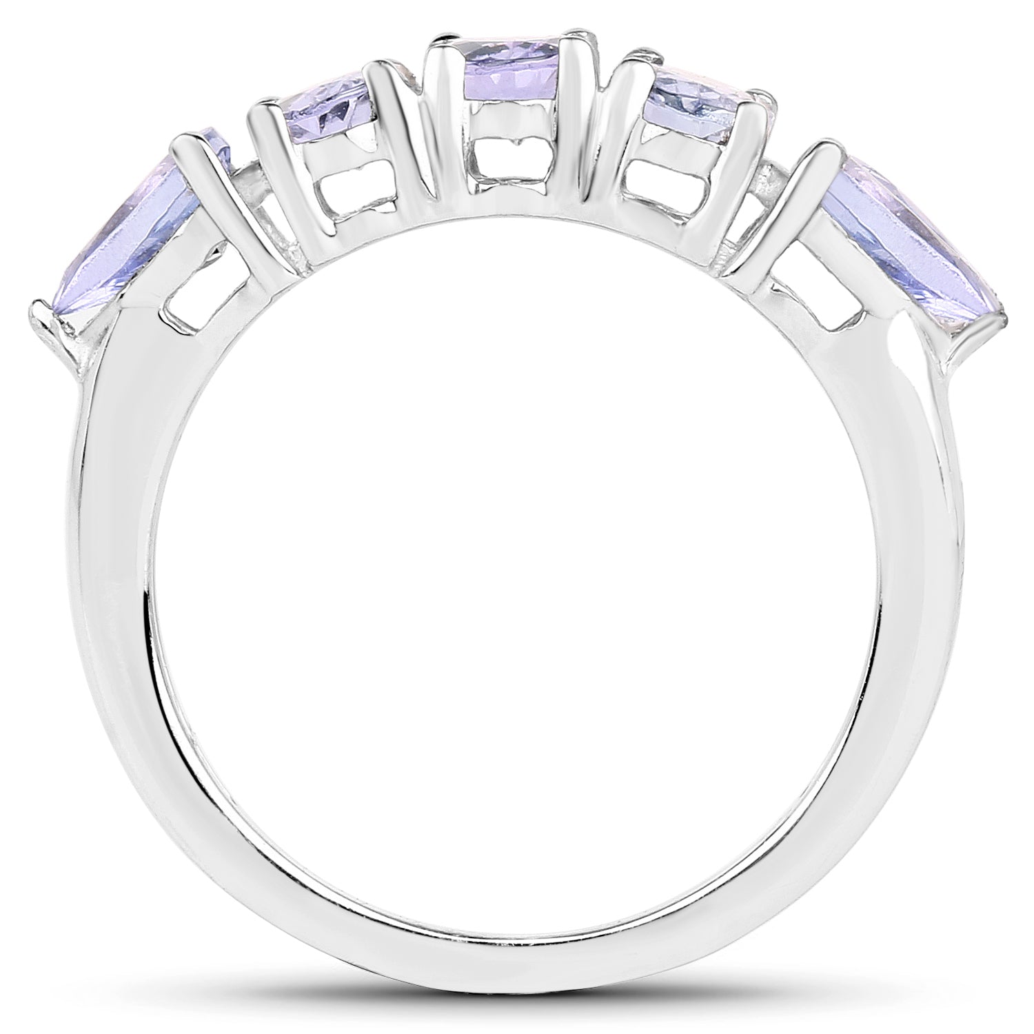 2.33 Carat Genuine Tanzanite .925 Sterling Silver Ring by Bids.com
