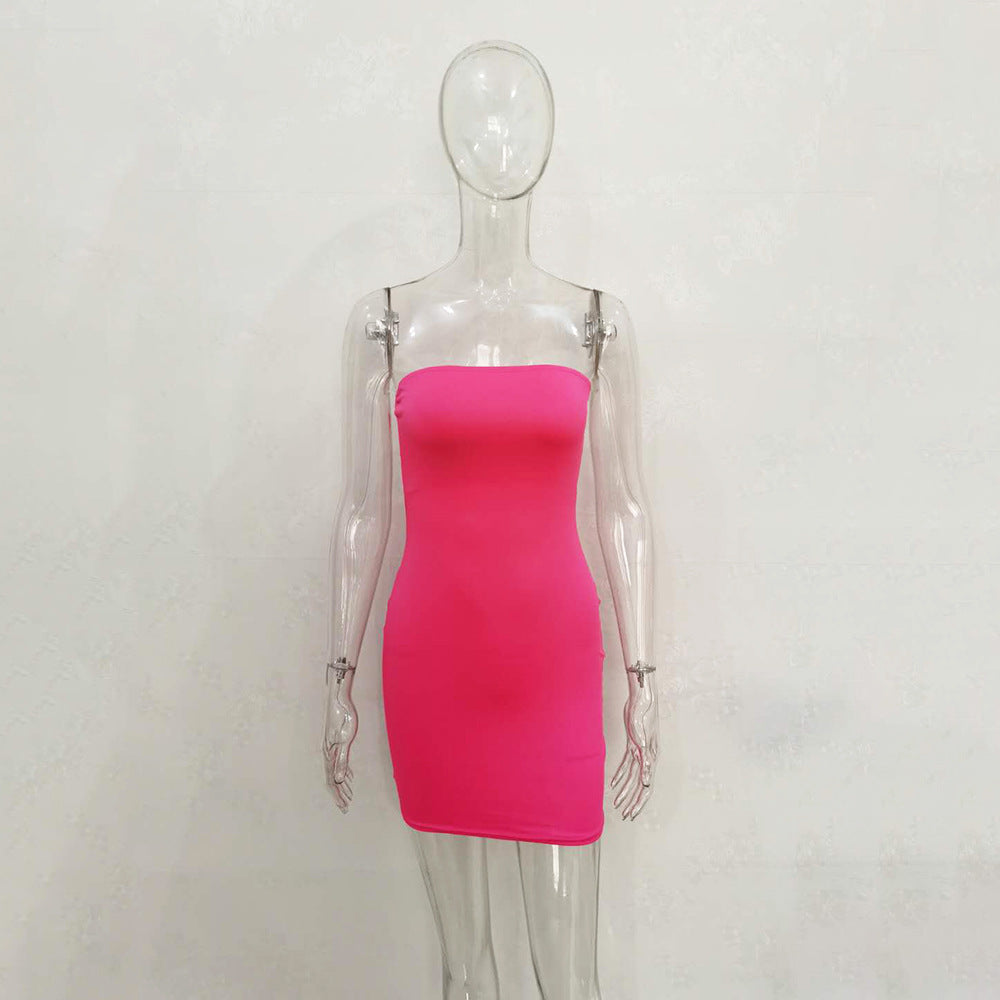 Spring Summer off-Neck Sheath Sexy All-Match Nightclub Dress Women Clothing by Ragazza