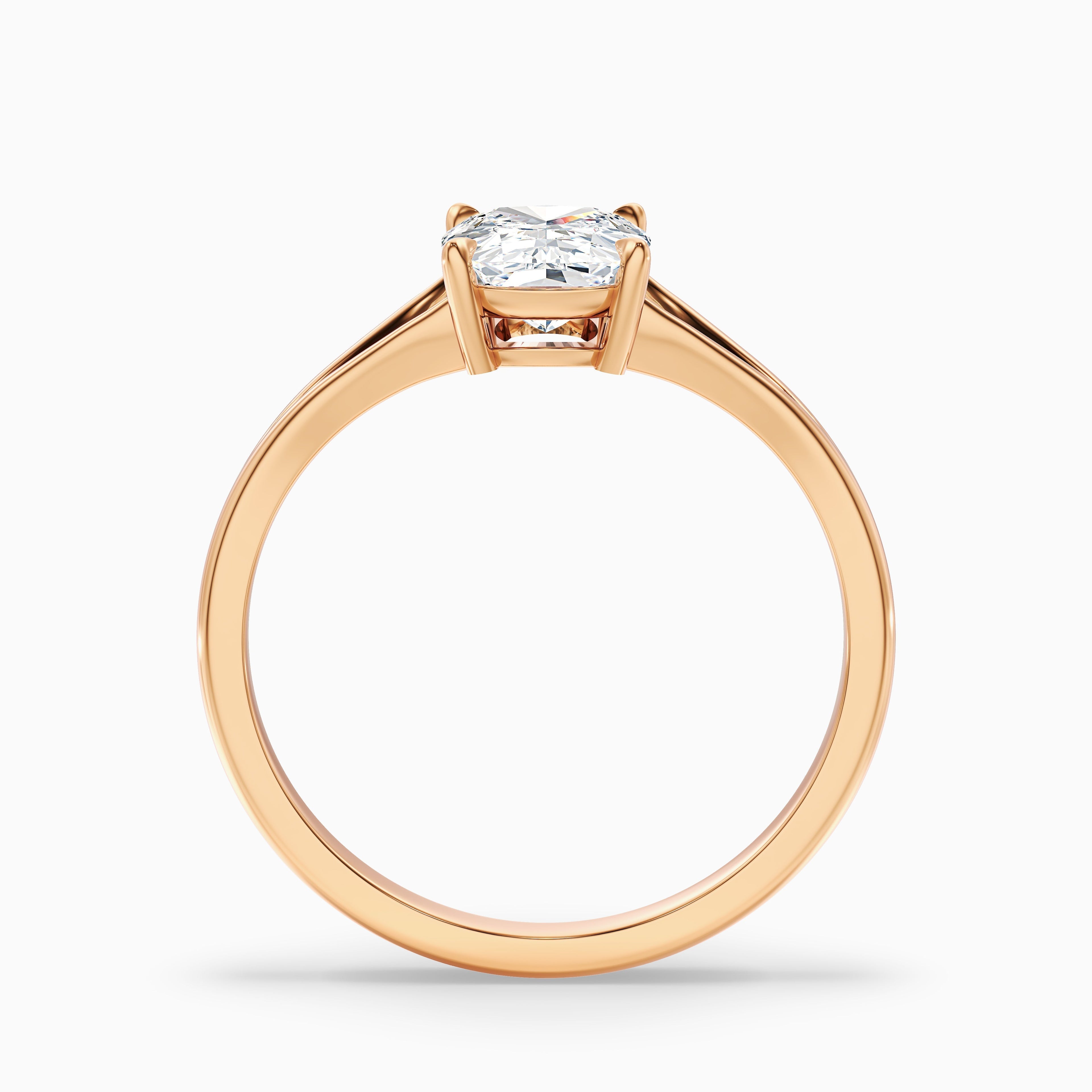 Maren 3 Carat Elongated Cushion Cut Split Shank Lab Grown Diamond Ring in 925 Sterling Silver