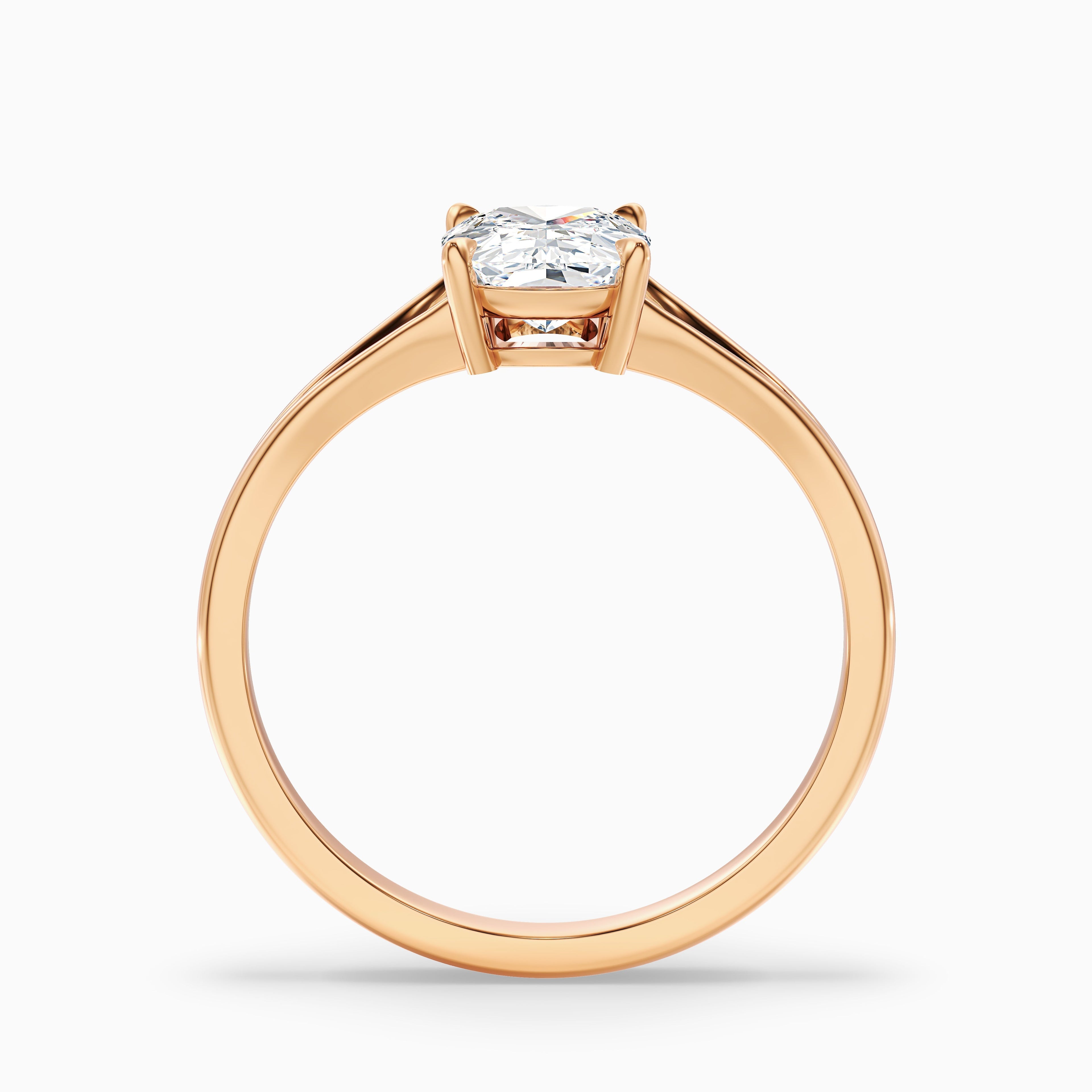 Maren 1.5 Carat Elongated Cushion Cut Split Shank Lab Grown Diamond Ring in 18k Yellow Gold