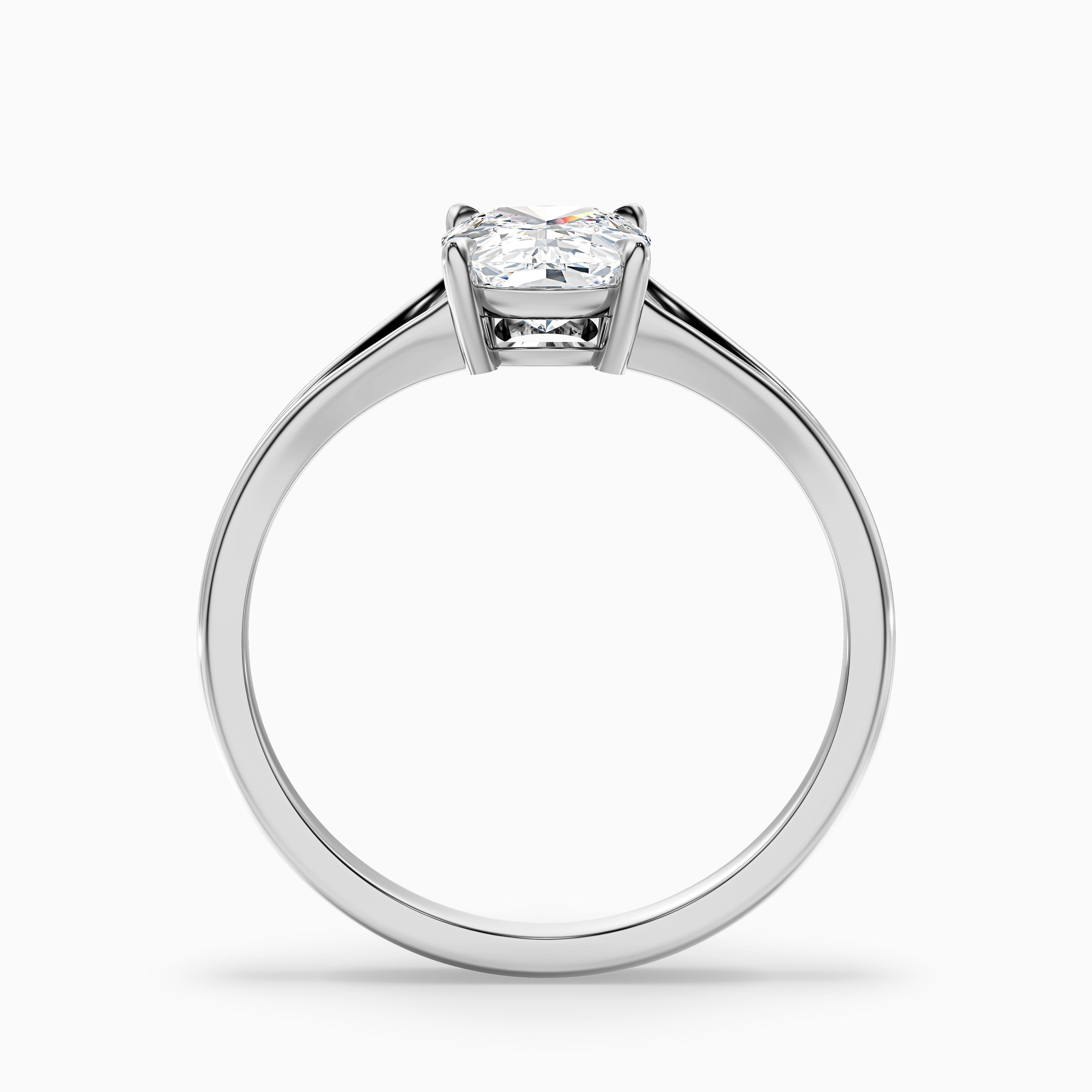 Maren 4.5 Carat Elongated Cushion Cut Split Shank Moissanite Diamond Ring in 925 Sterling Silver
