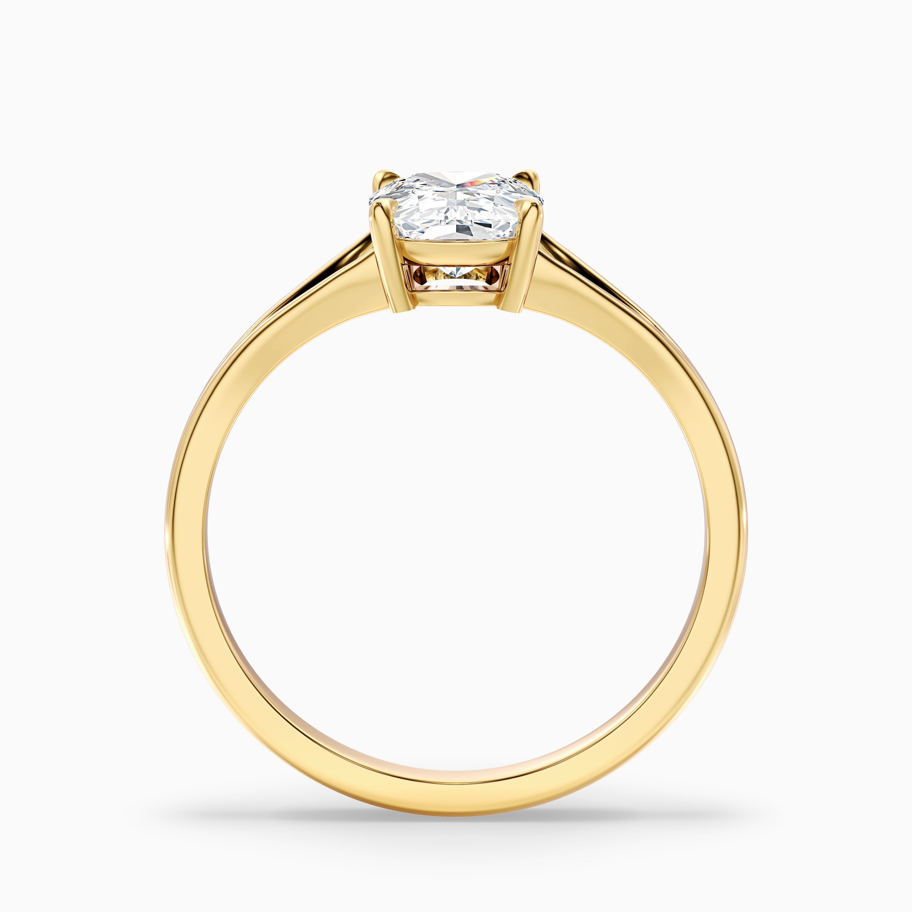 Maren 5 Carat Elongated Cushion Cut Split Shank Moissanite Diamond Ring in 925 Sterling Silver