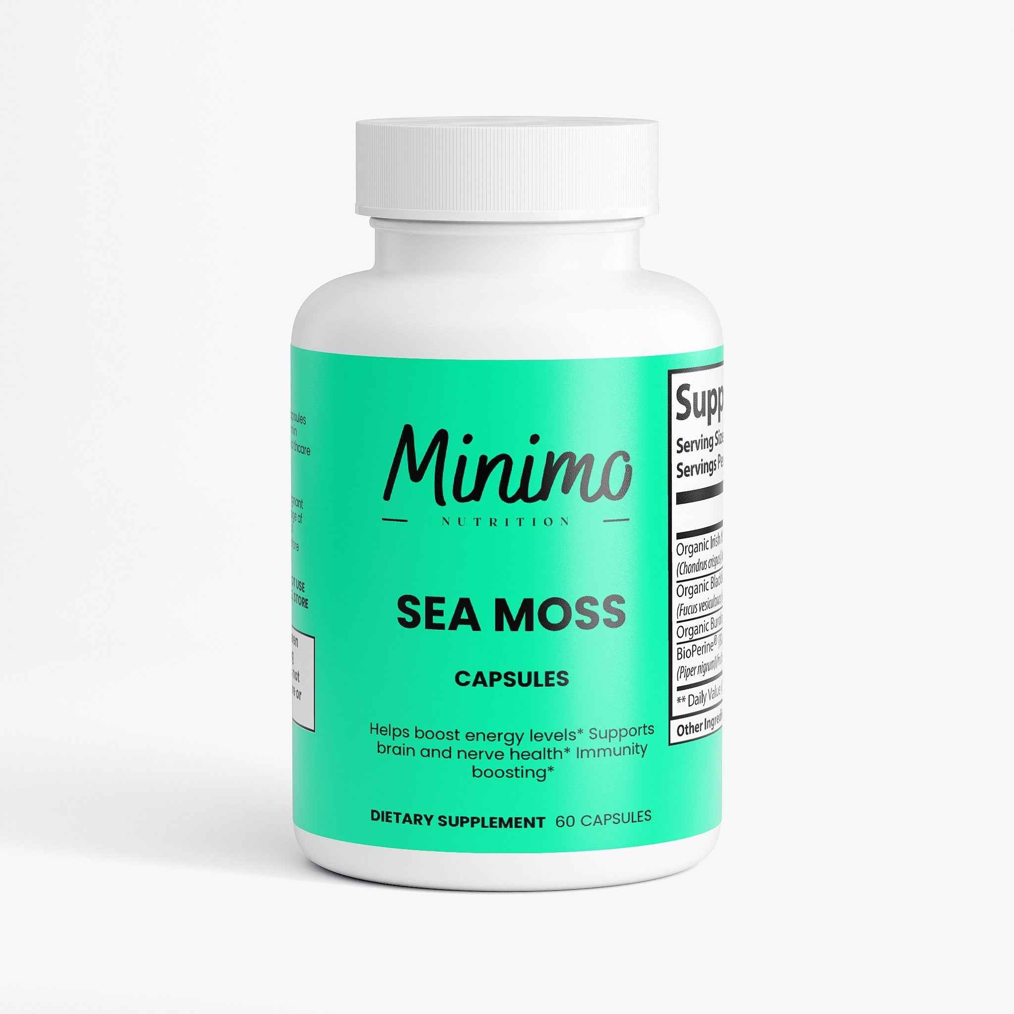 Sea Moss with Bladderwrack and Burdock Root, 60 ct.