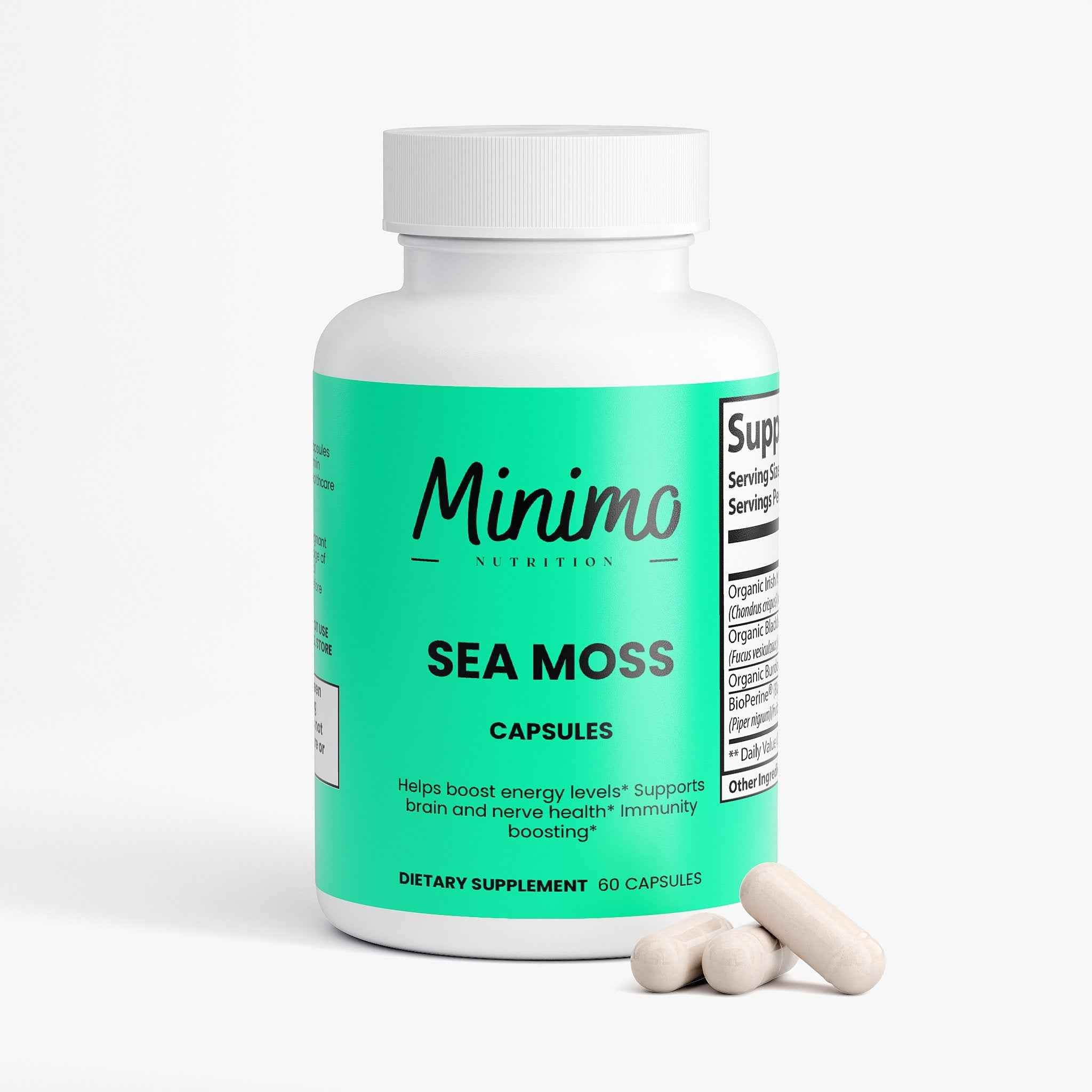 Sea Moss with Bladderwrack and Burdock Root, 60 ct.