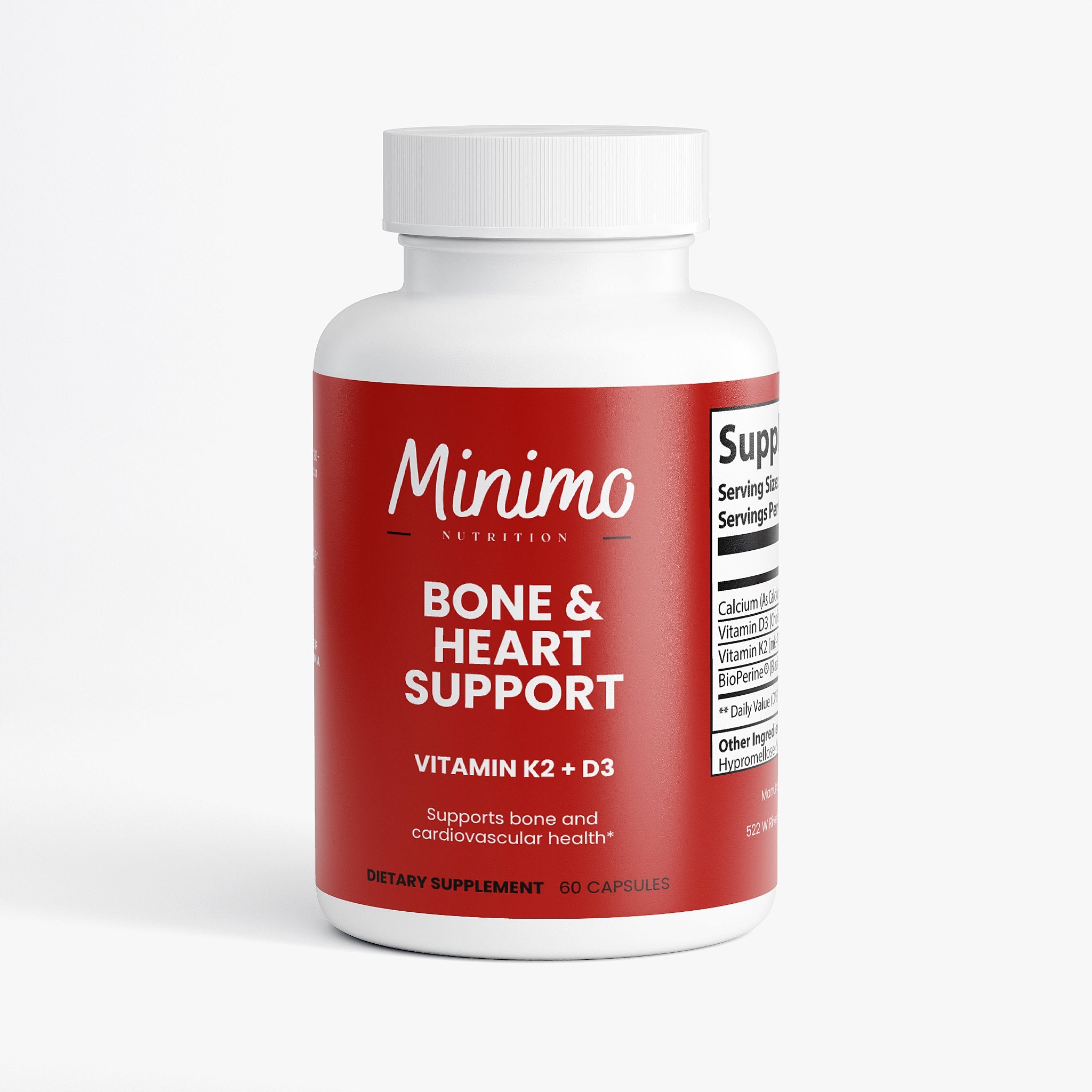 Bone & Heart Support, 60 ct. by Minimo Nutrition