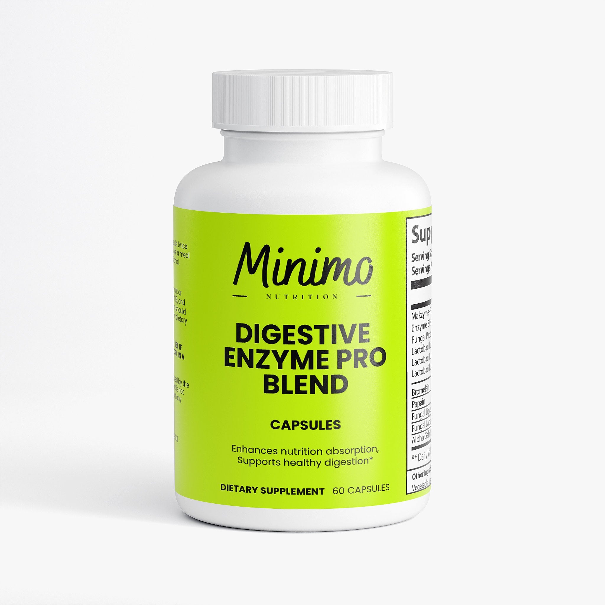 Digestive Enzyme Pro Blend, 60 ct. by Minimo Nutrition