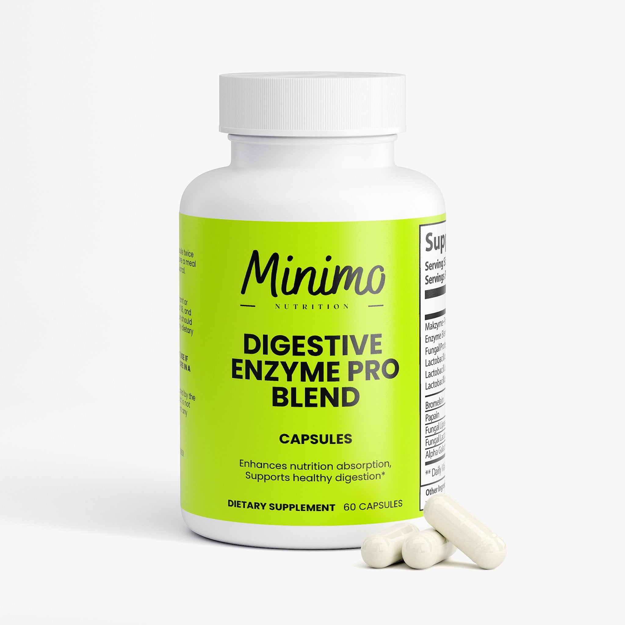 Digestive Enzyme Pro Blend, 60 ct. by Minimo Nutrition