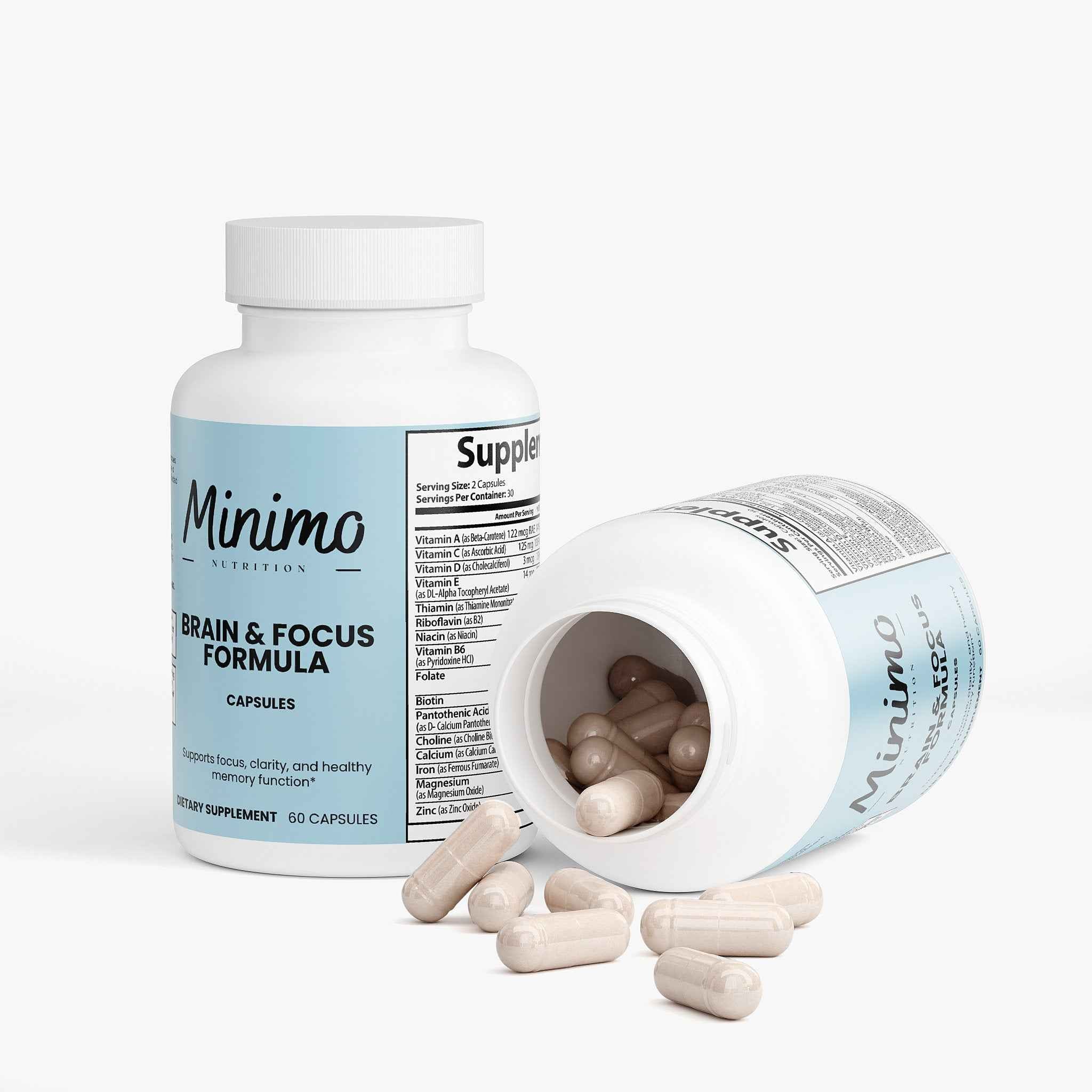 Brain & Focus Formula, 60 ct. by Minimo Nutrition