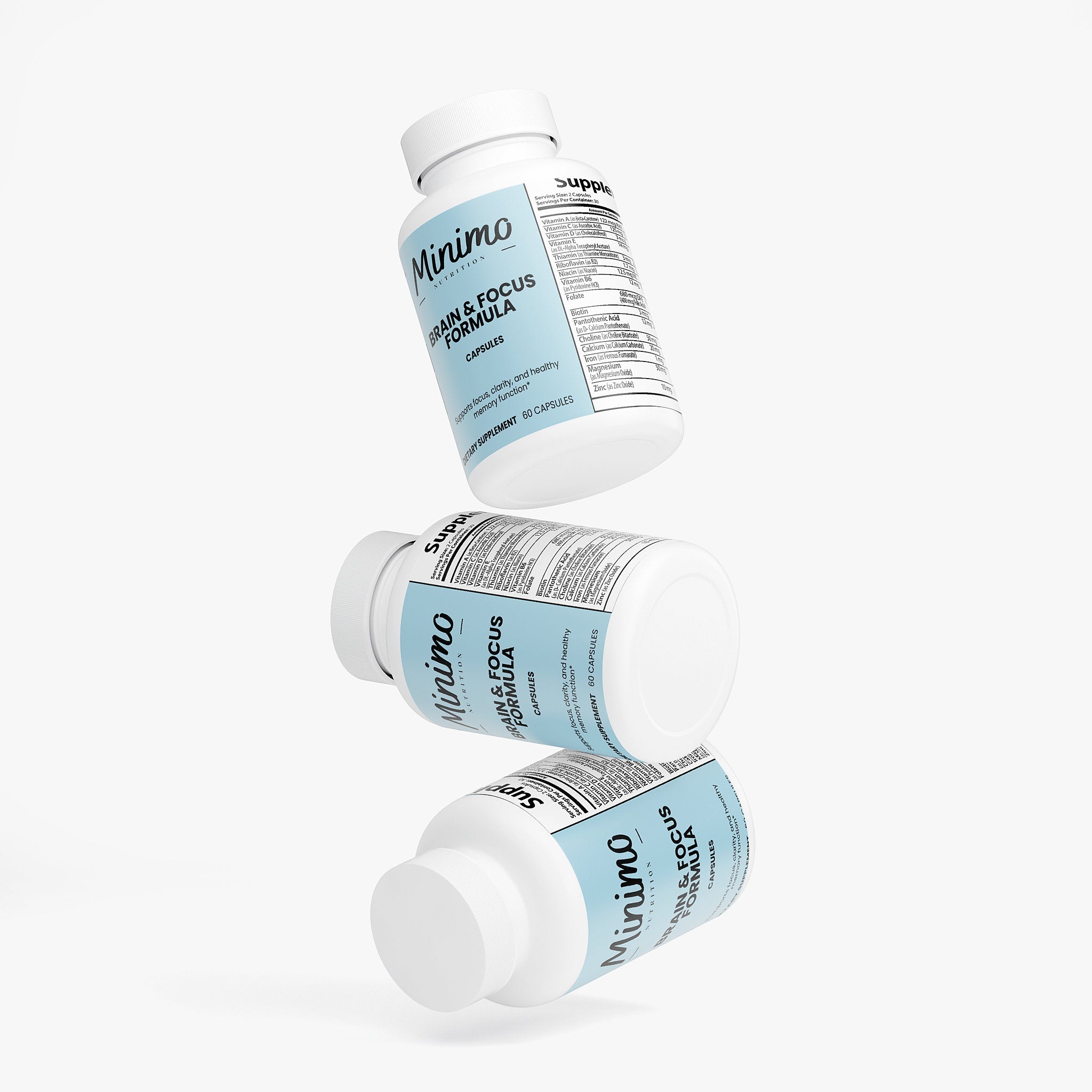 Brain & Focus Formula, 60 ct. by Minimo Nutrition