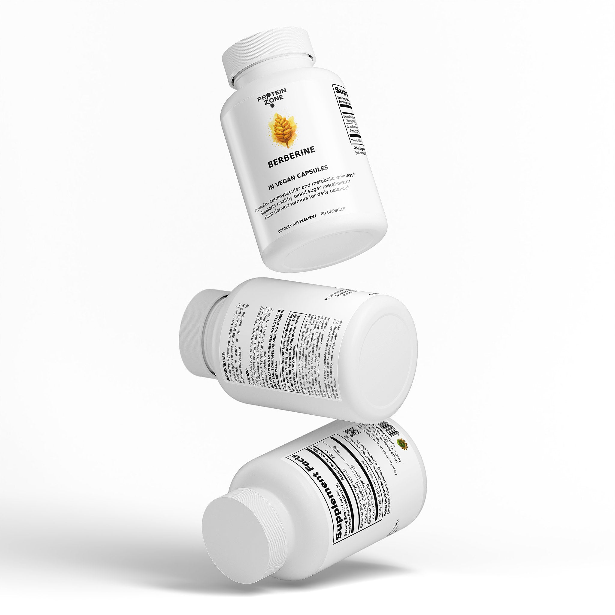 Berberine HCl Complex | Metabolic & Blood Sugar Support by Protein Zone