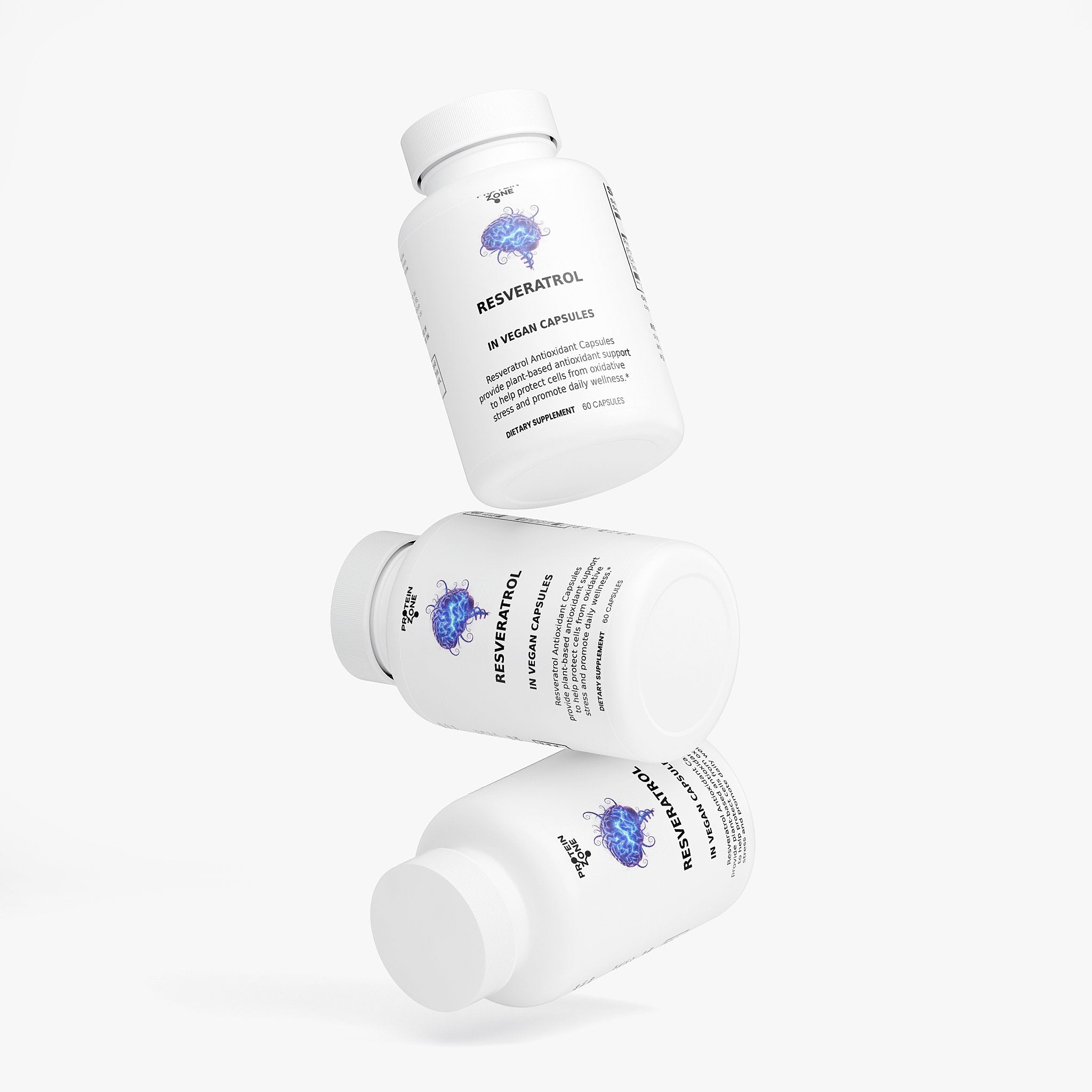 Resveratrol 600mg - Cellular Health & Antioxidant Capsules by Protein Zone