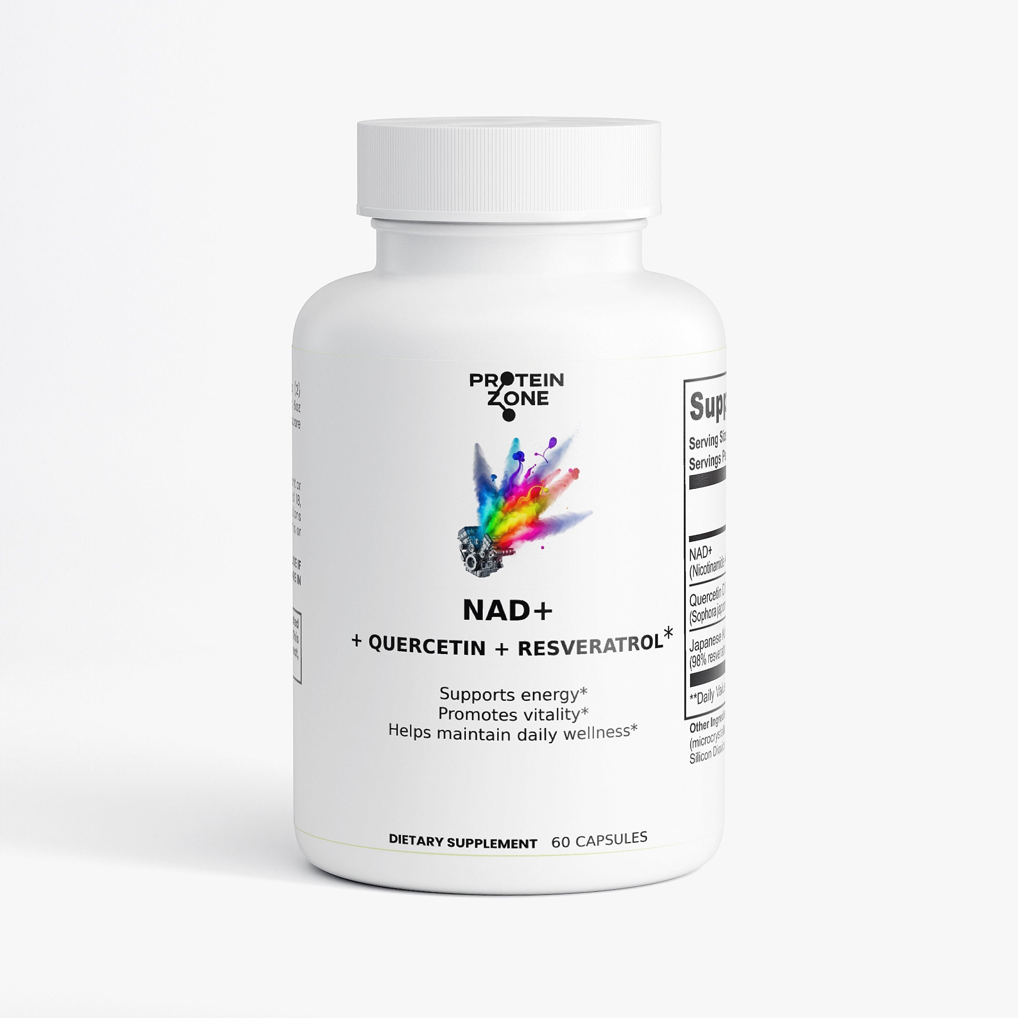 NAD+ Complex | Cellular Energy & Aging Support with Resveratrol by Protein Zone