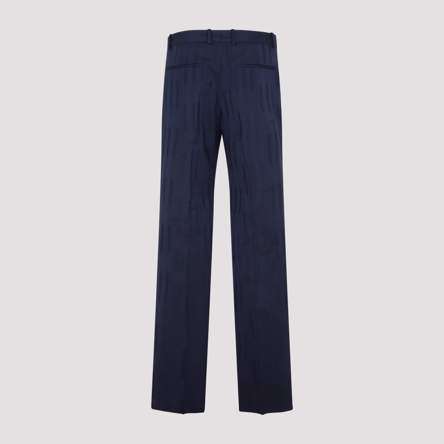Off White Shibori Jacquard Slim Pant Men DestGlow