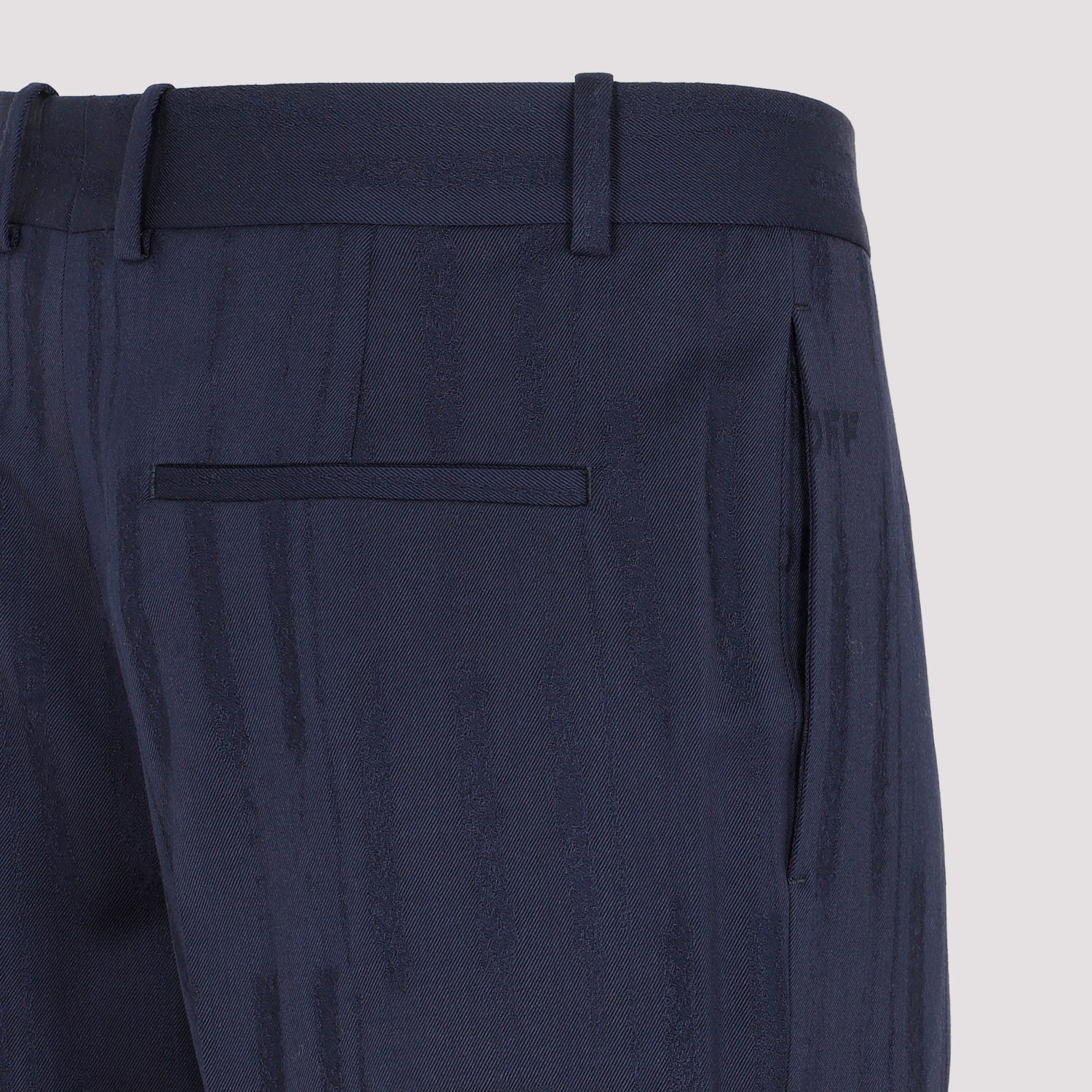 Off White Shibori Jacquard Slim Pant Men DestGlow