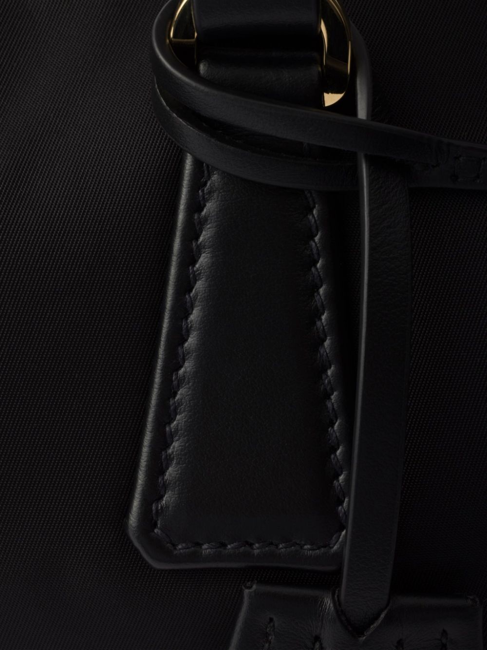 Prada Women Re-Nylon And Leather Medium Top-Handle Bag With Padlock by Luosophy
