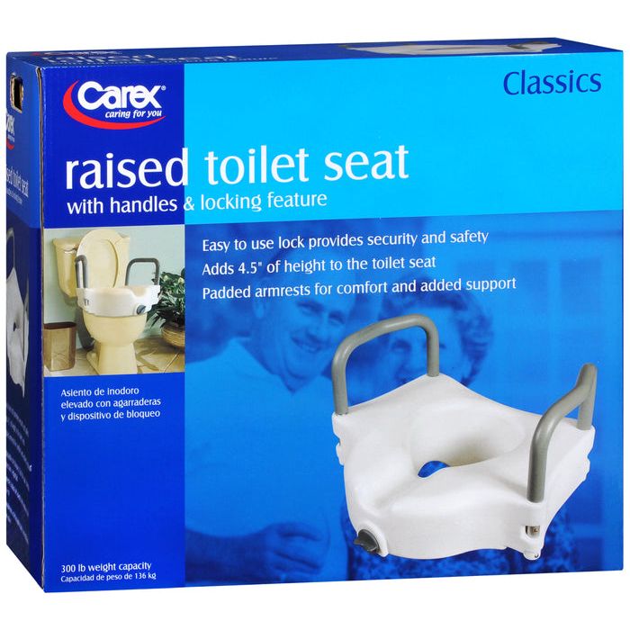 Carex Raised Toilet Seat With Arms by Pasteur Pharmacy