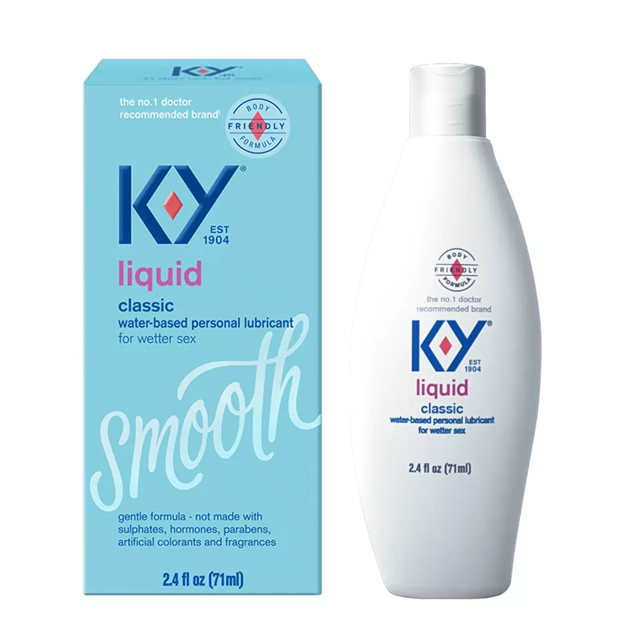 K-Y Personal Lubricant, Smooth, Classic, Liquid 2.4 Fl Oz by Pasteur Pharmacy