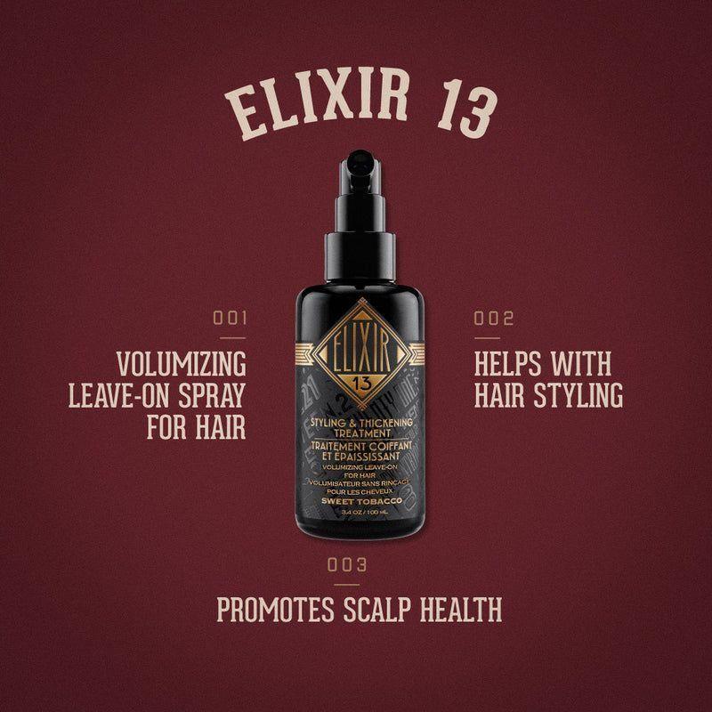 18.21 Man Made Elixir 13 Sweet Tobacco Styling & Thickening Treatment 3.4 oz by Pasteur Pharmacy