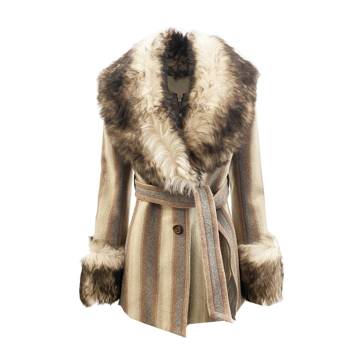 Marc Jacobs Fur Trim Coat Women DestGlow