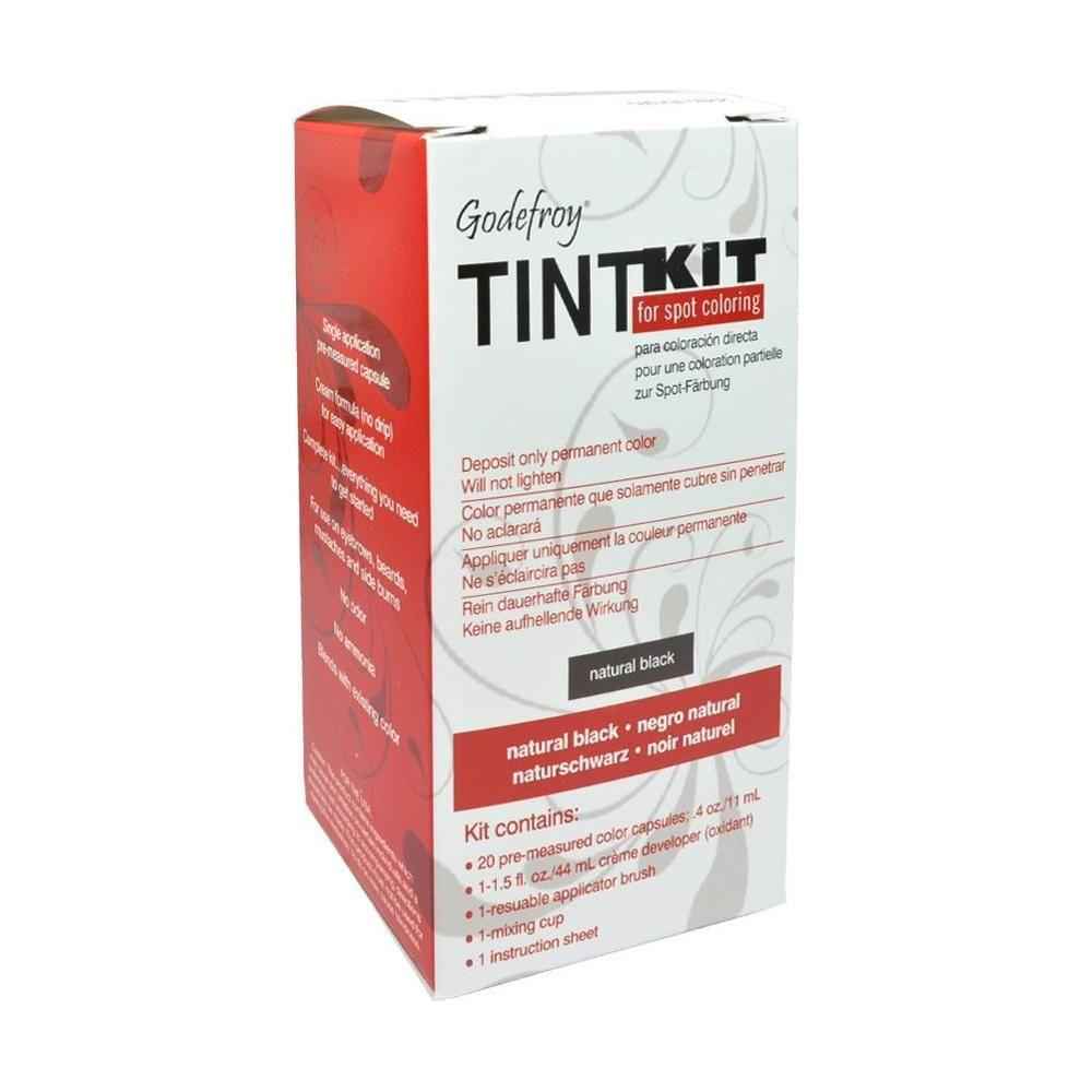 Godefroy Tint Kit Natural Black 20 application kit