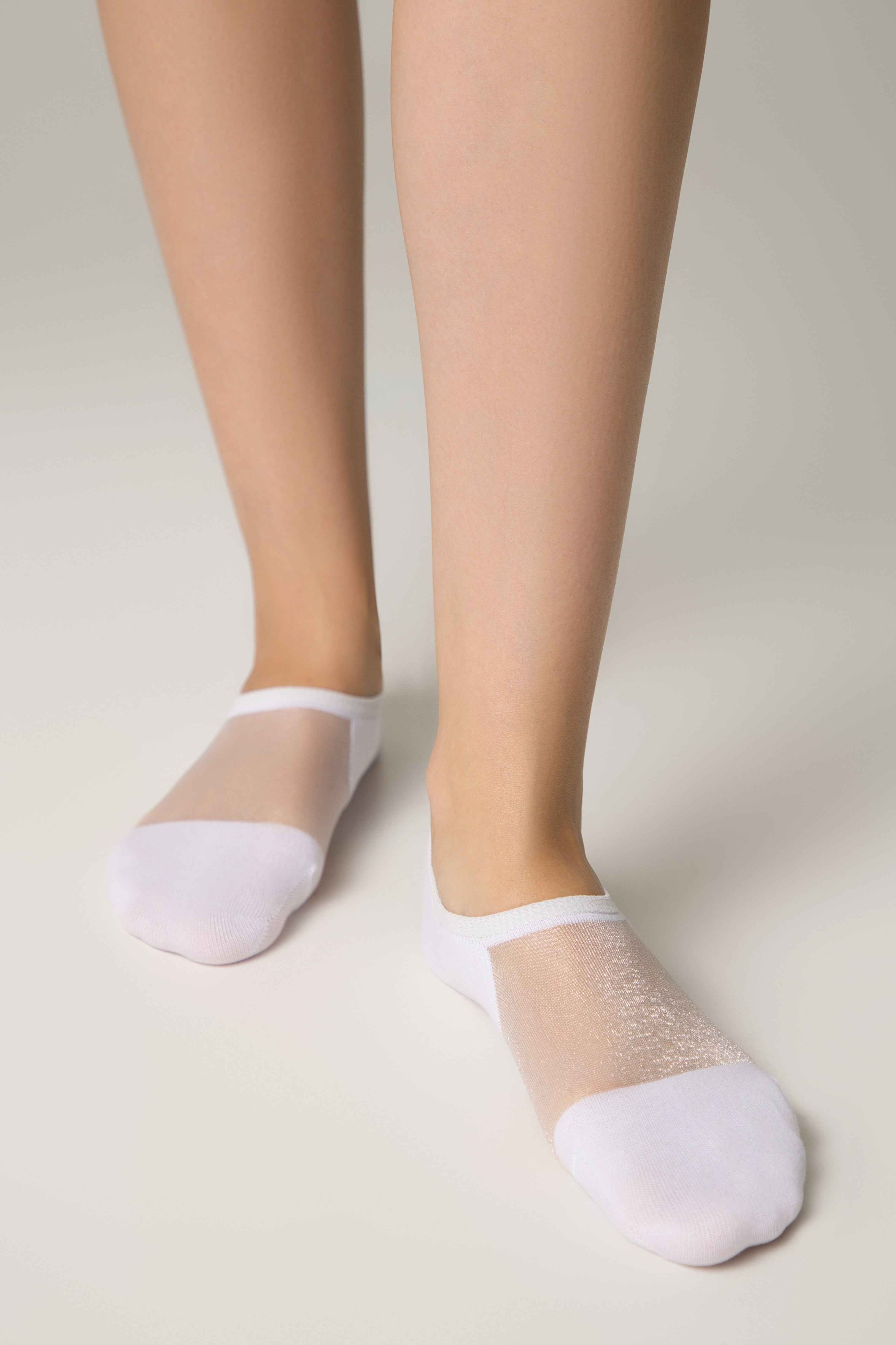 Cotton Ankle Socks Conte Active - Inserts Of Transparent Mesh