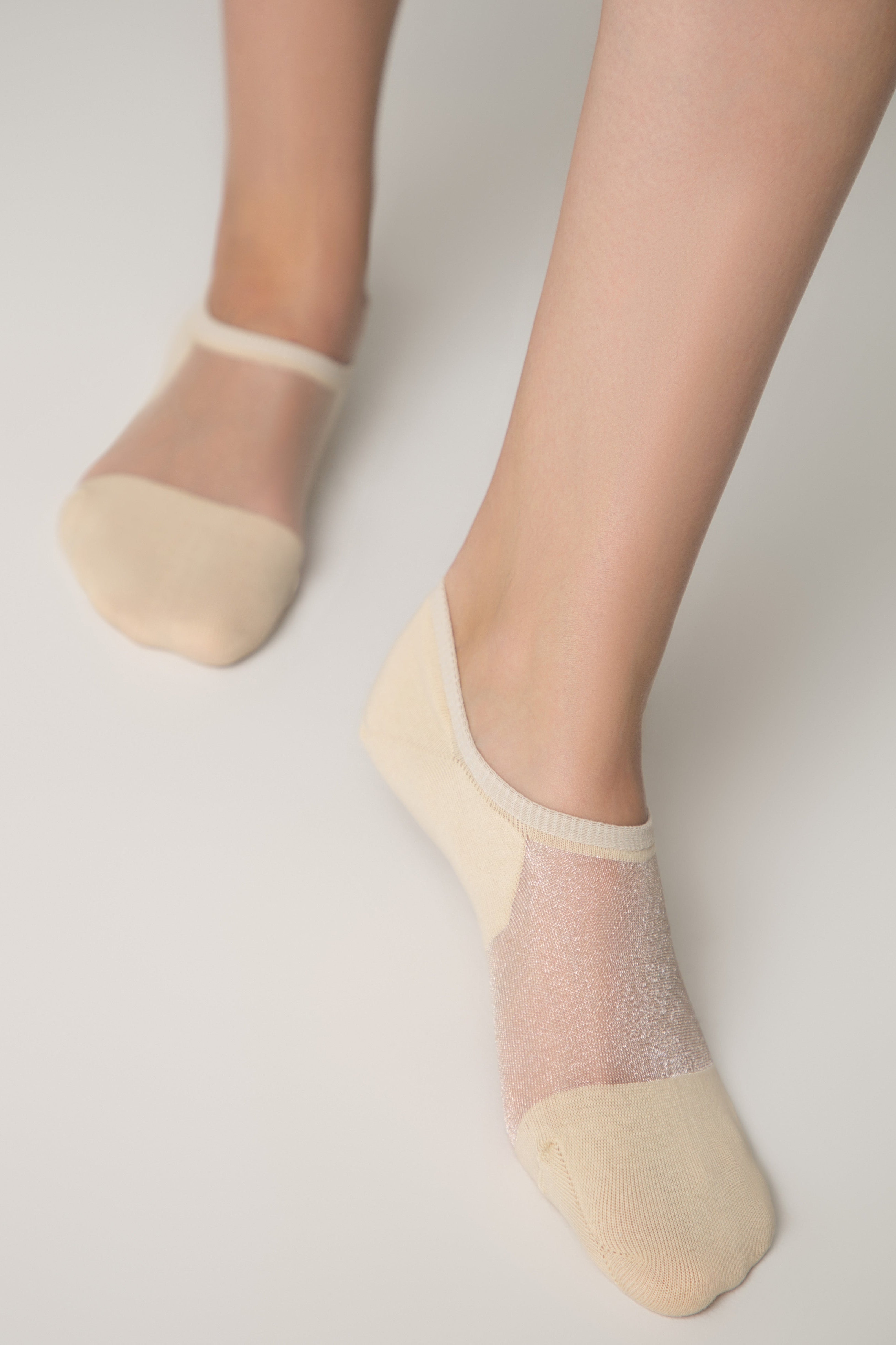 Cotton Ankle Socks Conte Active - Inserts Of Transparent Mesh