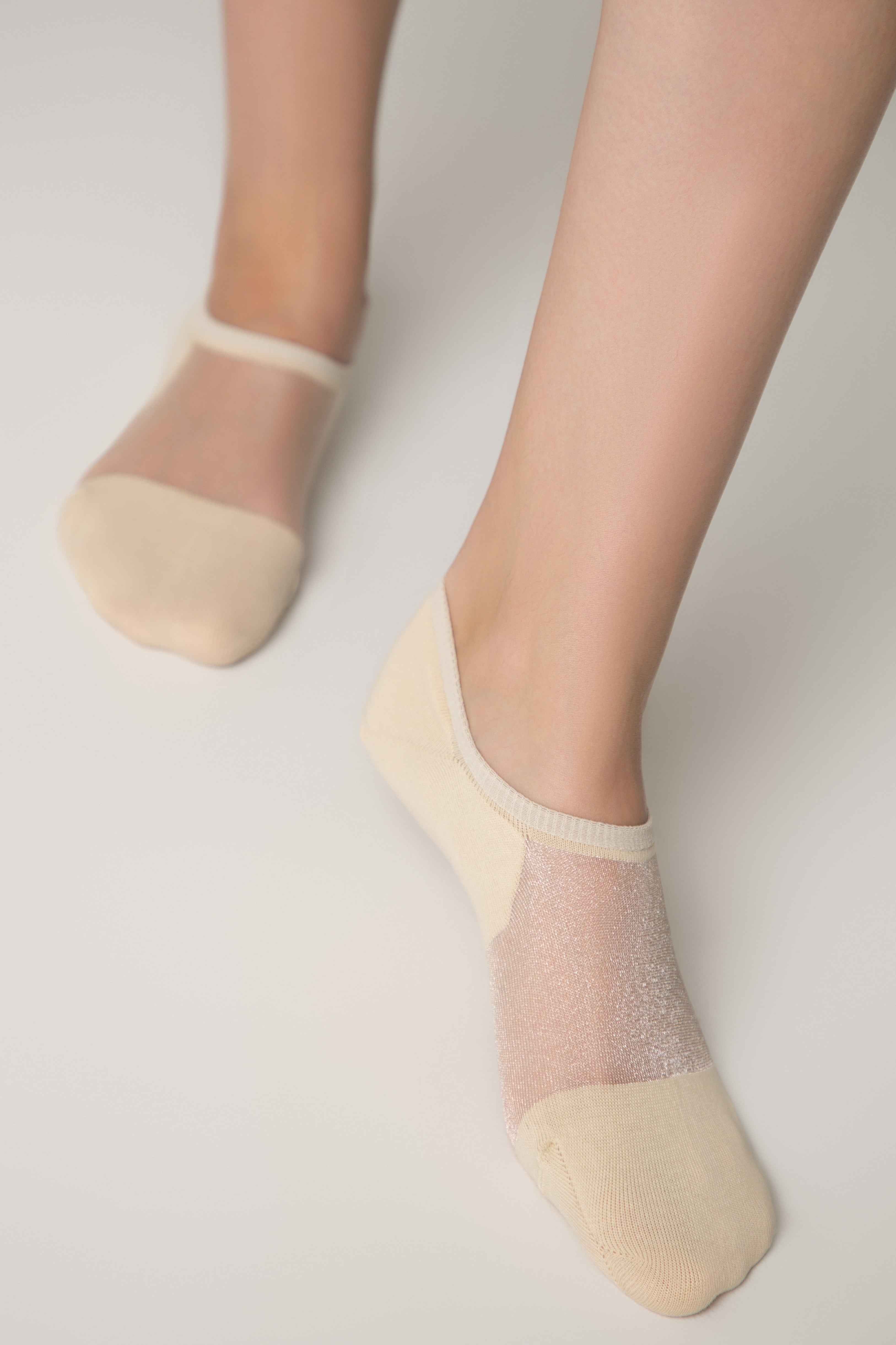 Cotton Ankle Socks Conte Active - Inserts Of Transparent Mesh