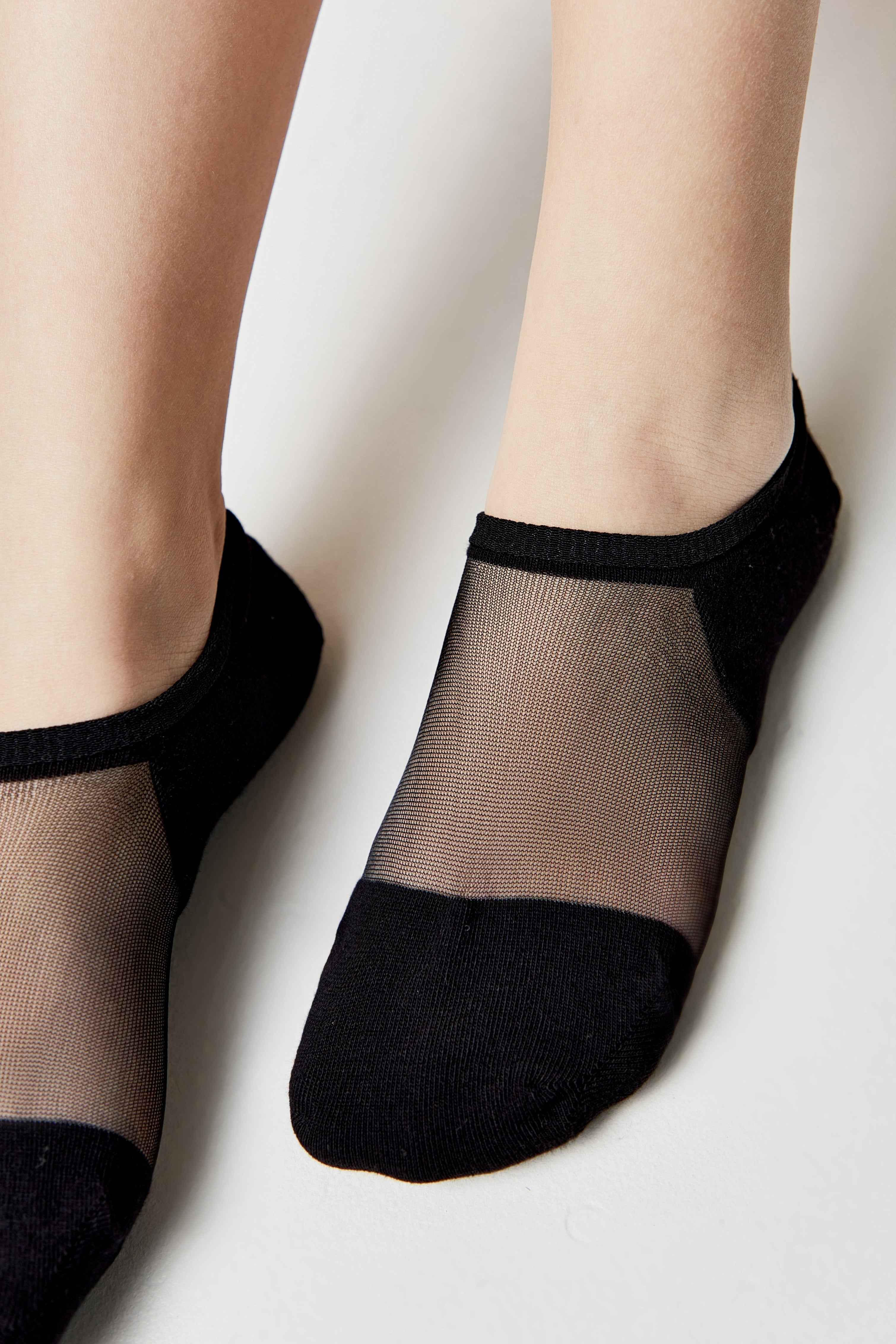 Cotton Ankle Socks Conte Active - Inserts Of Transparent Mesh