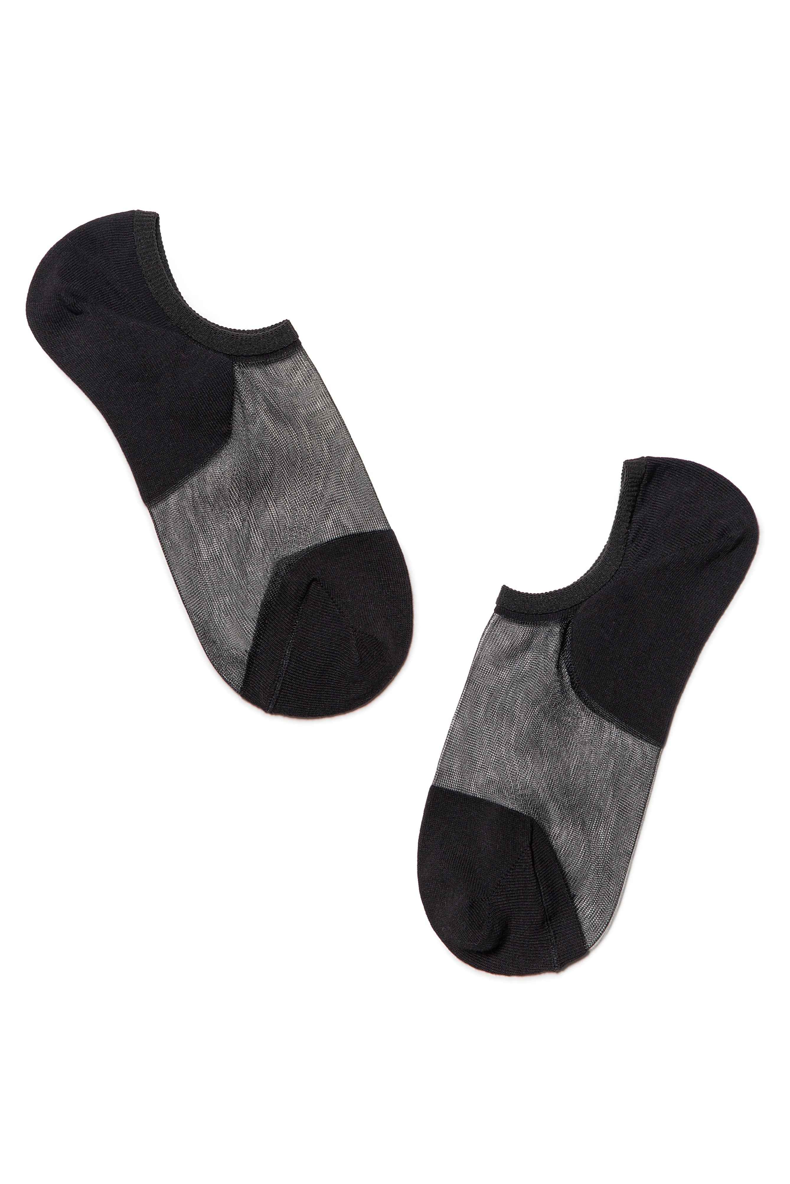 Cotton Ankle Socks Conte Active - Inserts Of Transparent Mesh
