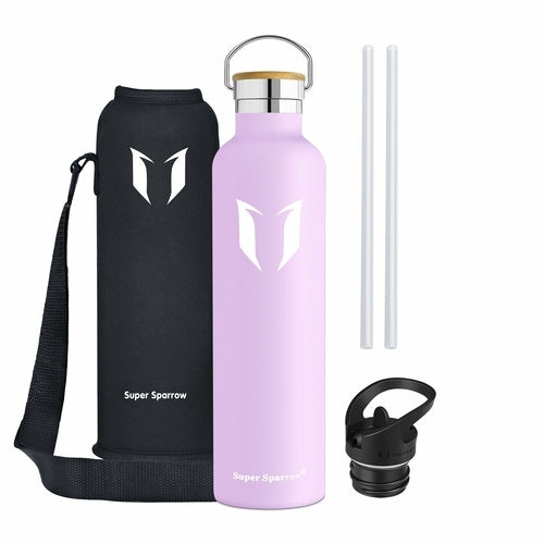 Insulated Stainless Steel Water Bottle 32oz - Double Wall Vacuum Insulated, BPA Free, Leak Proof