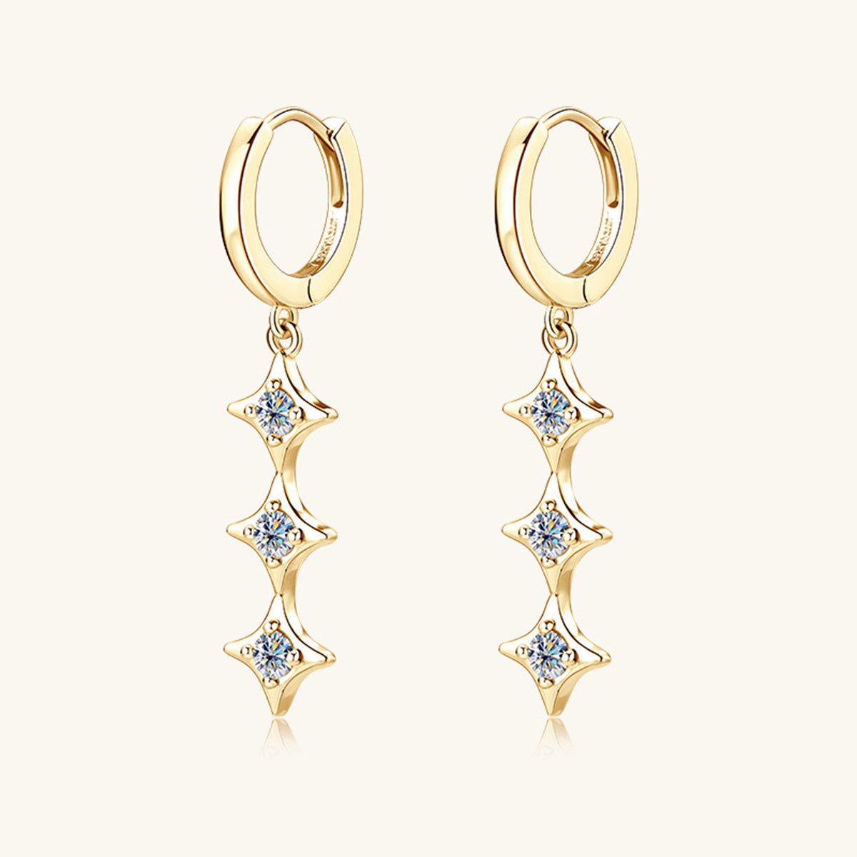 Sparkala™ Pure Sterling Silver Geometric Shape Earrings by Sparkala