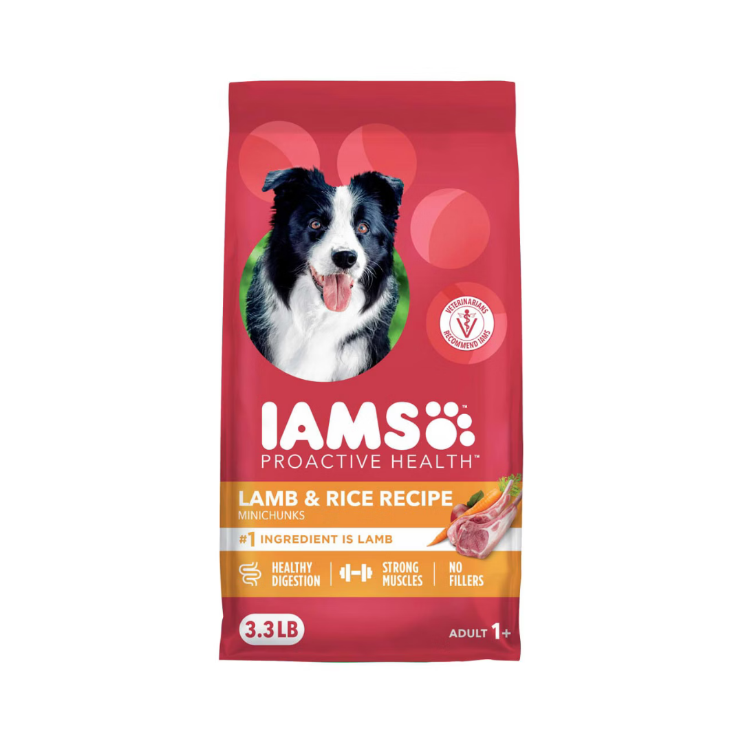 IAMS Proactive Health Minichunks Lamb & Rice Recipe Adult Dry Dog Food (3.3lb) DestGlow