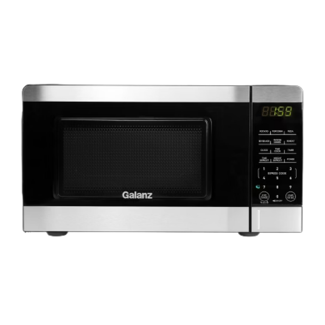 Galanz 0.7 Cu. Ft. Countertop Microwave Stainless Steel (700W) DestGlow