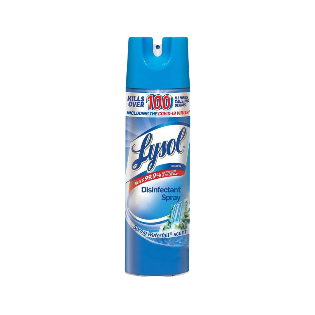 Lysol Disinfectant Spray Spring Waterfall Scent (19oz) DestGlow