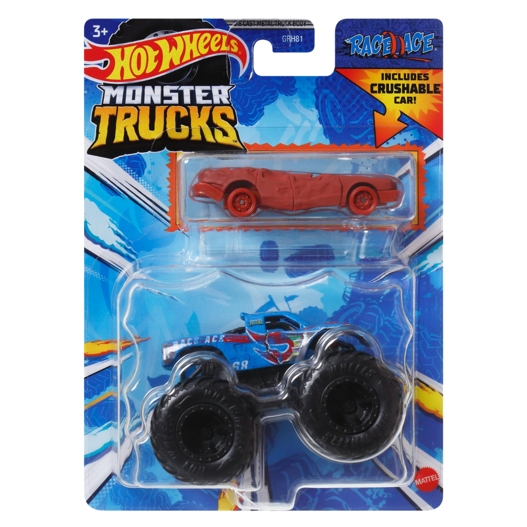 Hot Wheels Monster Trucks Race Ace 1:64 Scale Die-Cast DestGlow