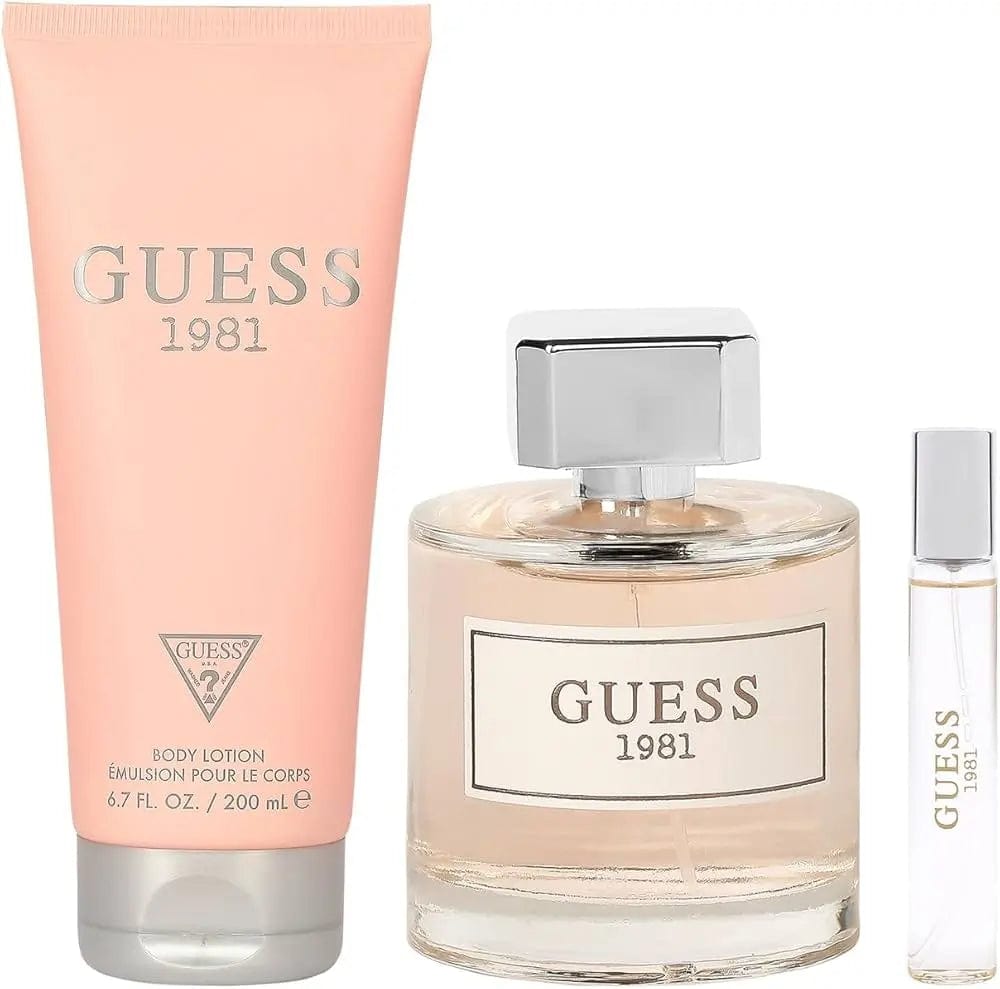 1981 By Guess For Women EDT Spray (3pc Gift Set) by perfumesandrea