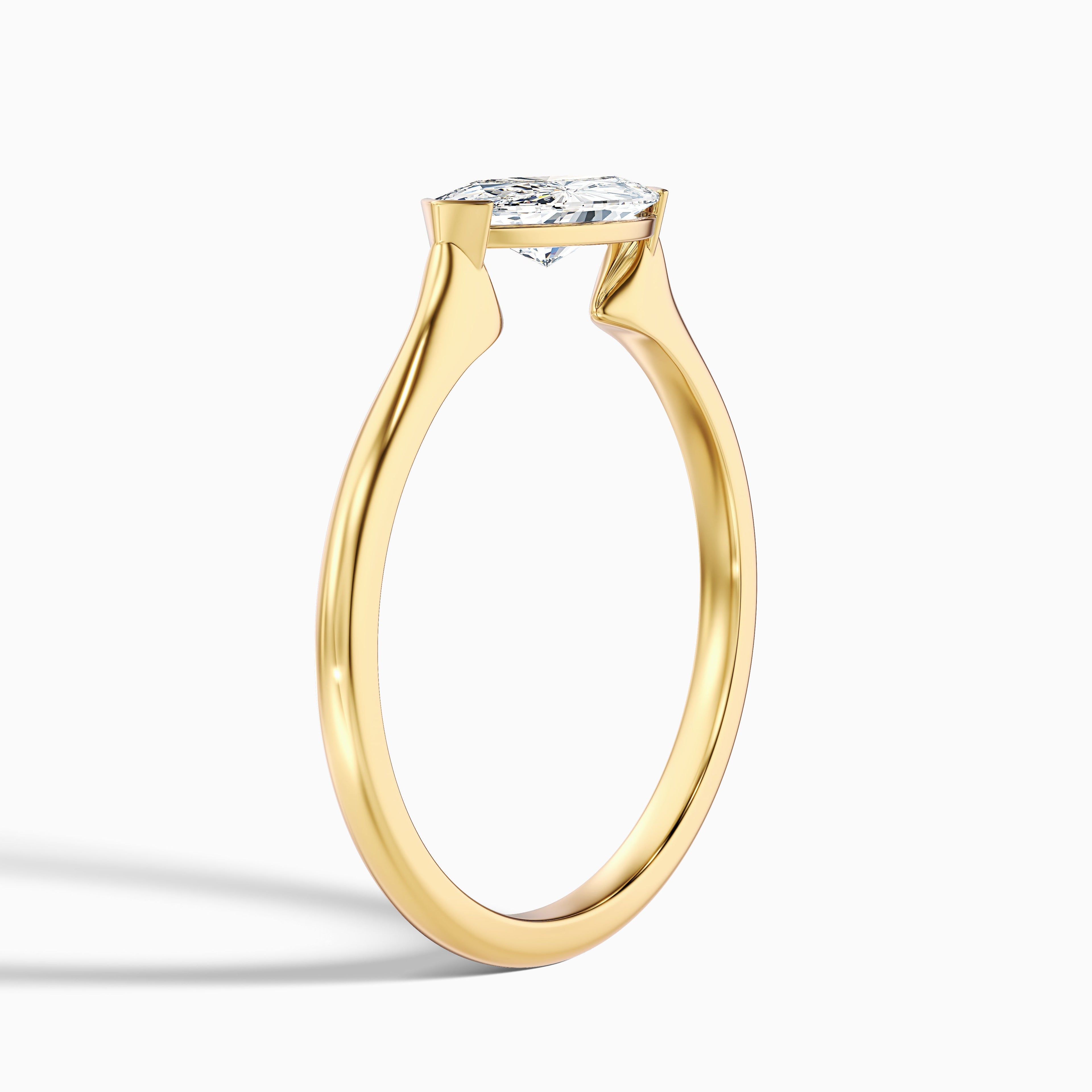 Alva 4.5 Carat Marquise East West Lab Grown Diamond Engagement Ring in Platinum