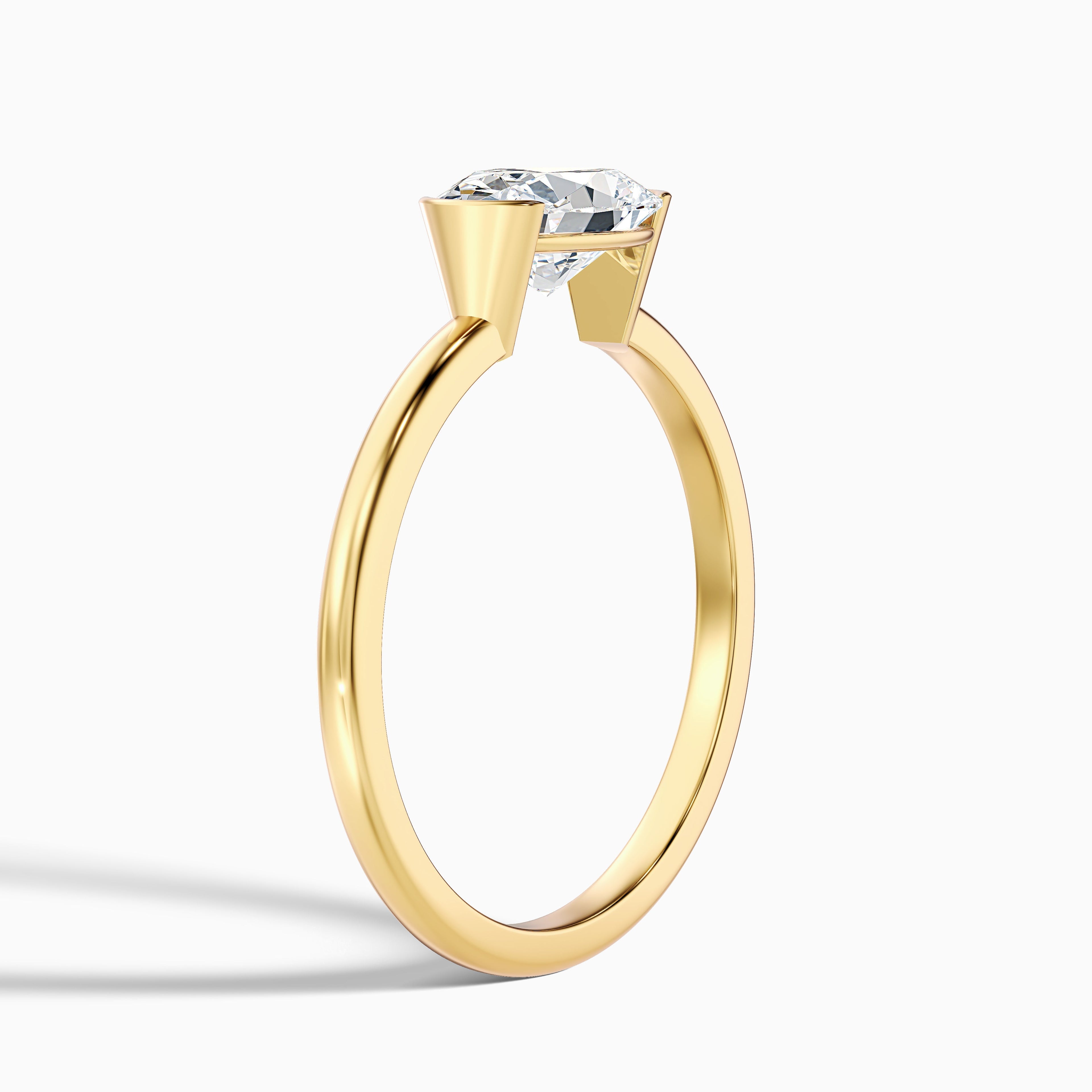 Blyth 4.5 Carat Oval Cut East West Lab Grown Diamond Ring in 18k White Gold